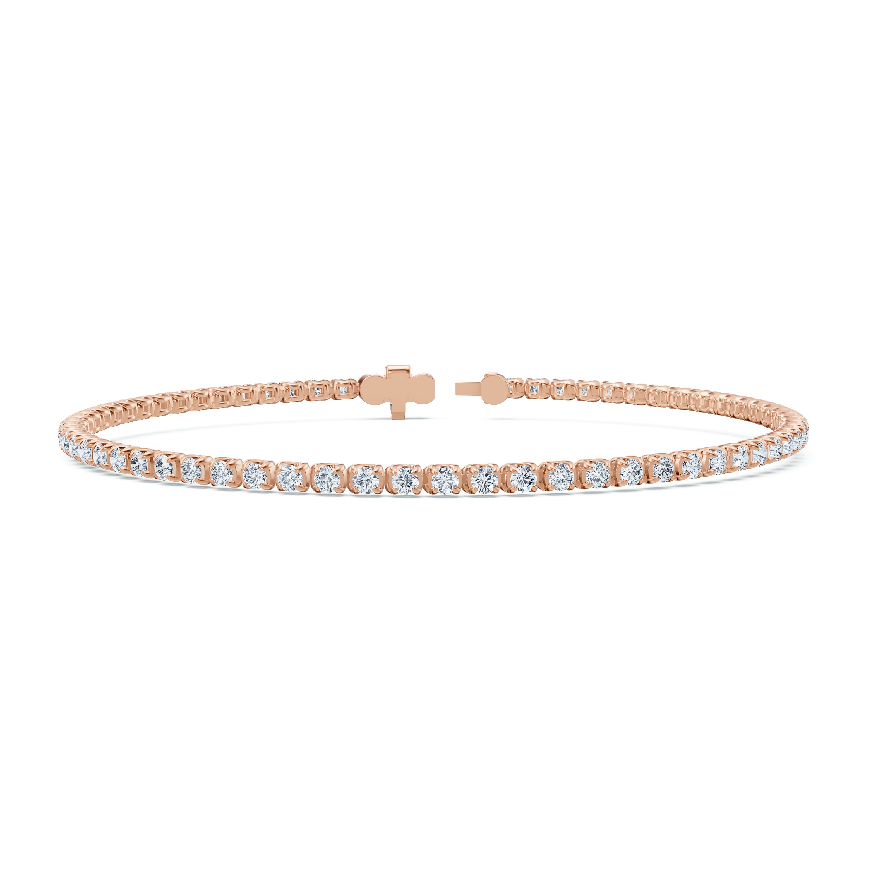 14K Rose Gold U-Prong Lab Diamond Tennis Bracelet (2.00 ct. tw.) - 7 In.