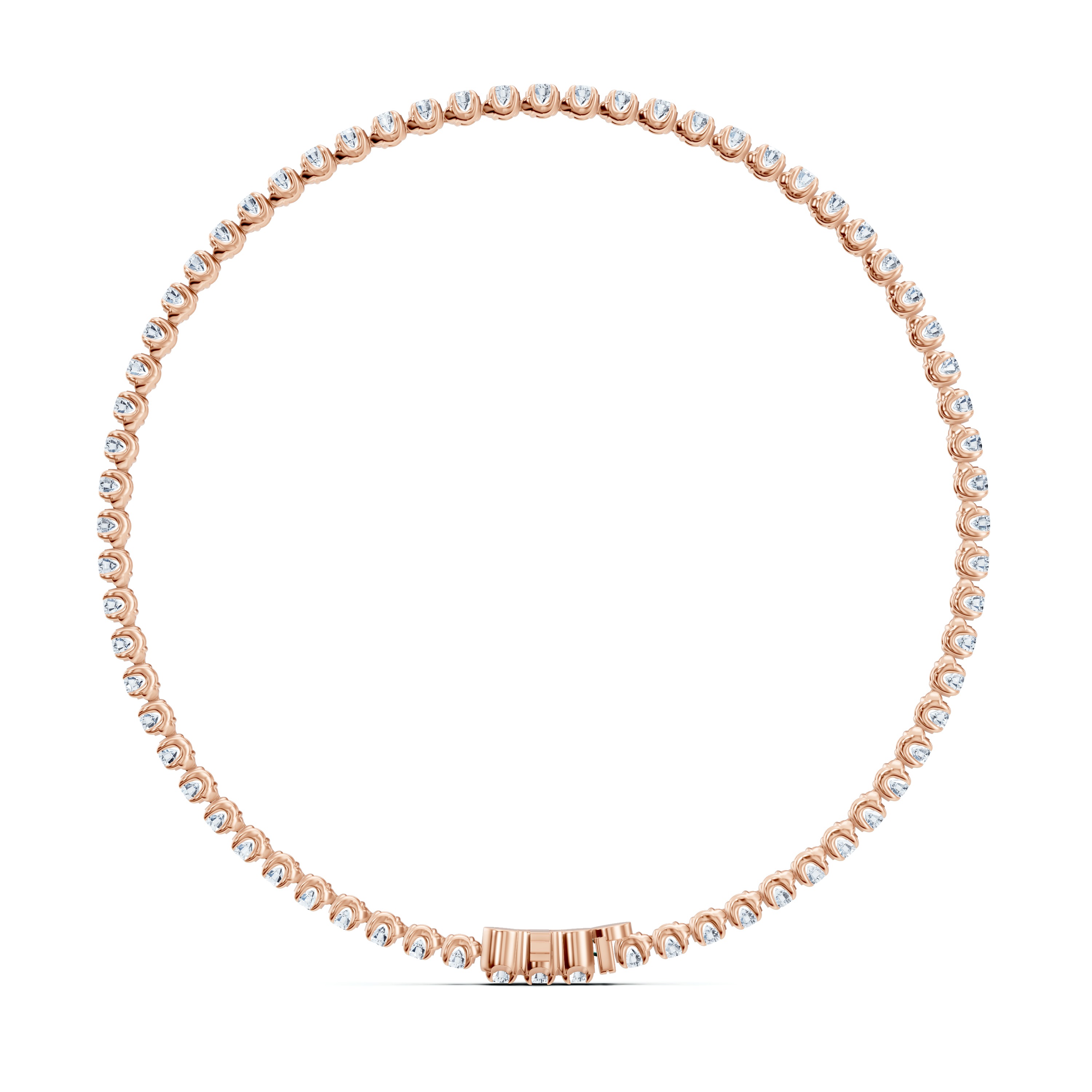 14K Rose Gold U-Prong Lab Diamond Tennis Bracelet (2.00 ct. tw.) - 7 In.