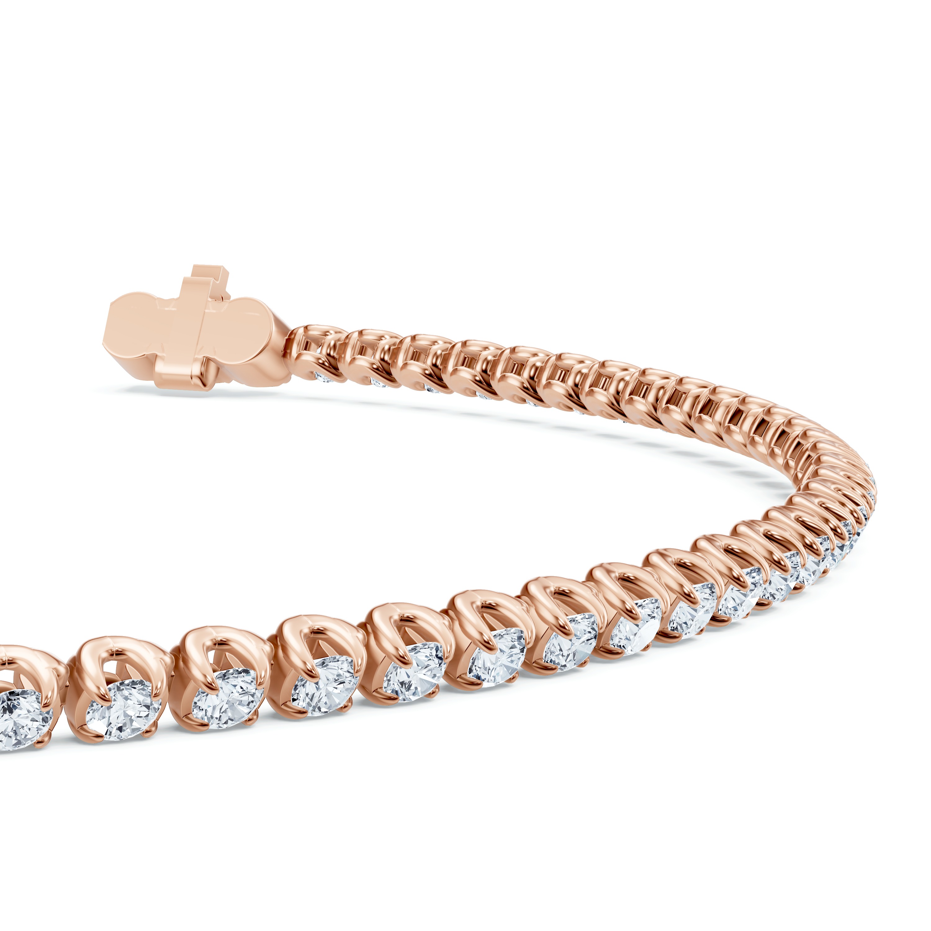 14K Rose Gold U-Prong Lab Diamond Tennis Bracelet (2.50 ct. tw.) - 8.5 In.