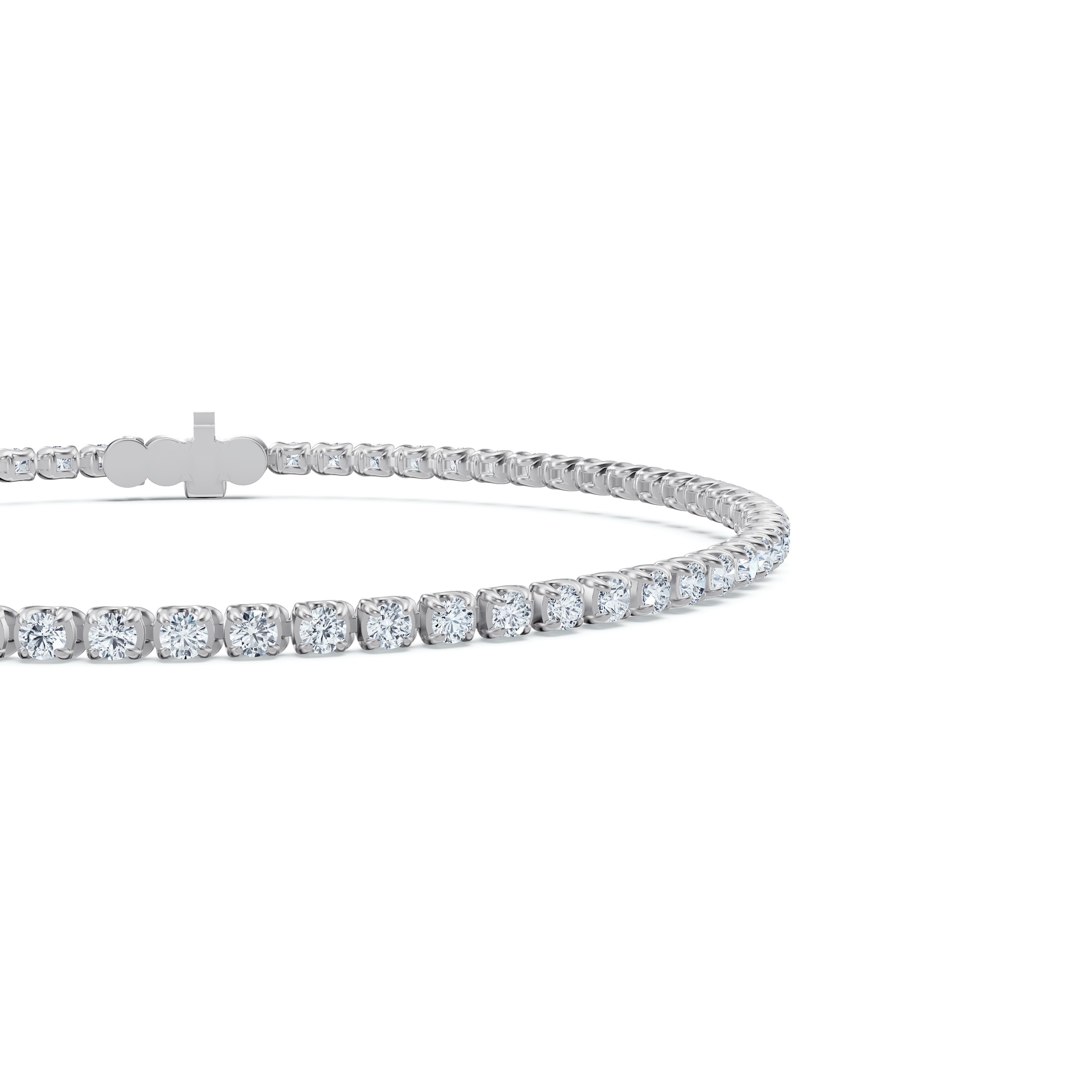 14K White Gold U-Prong Lab Diamond Tennis Bracelet (2.00 ct. tw.) - 7 In.