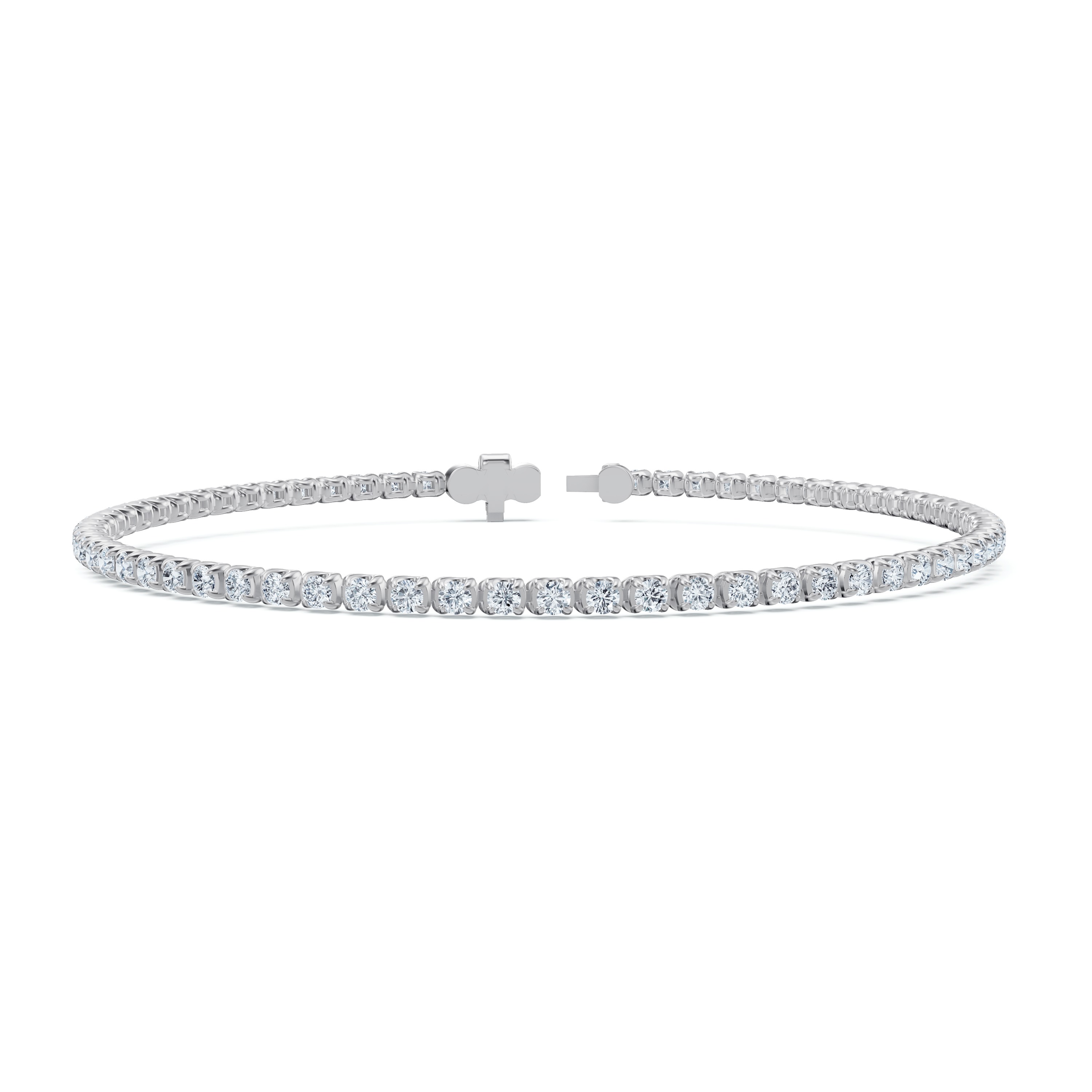 14K White Gold U-Prong Lab Diamond Tennis Bracelet (2.00 ct. tw.) - 7 In.