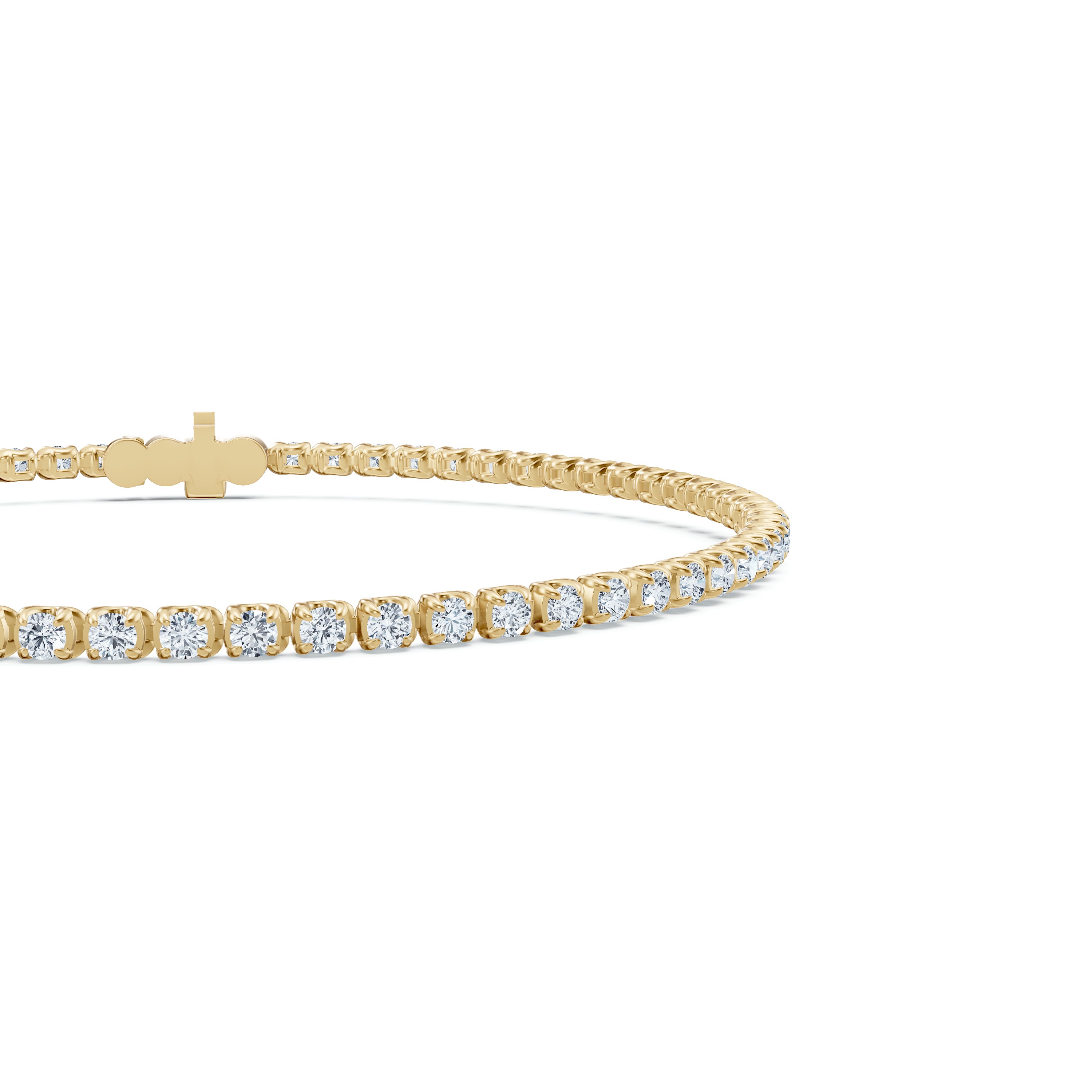 14K Yellow Gold U-Prong Lab Diamond Tennis Bracelet (2.30 ct. tw.) - 8 In.