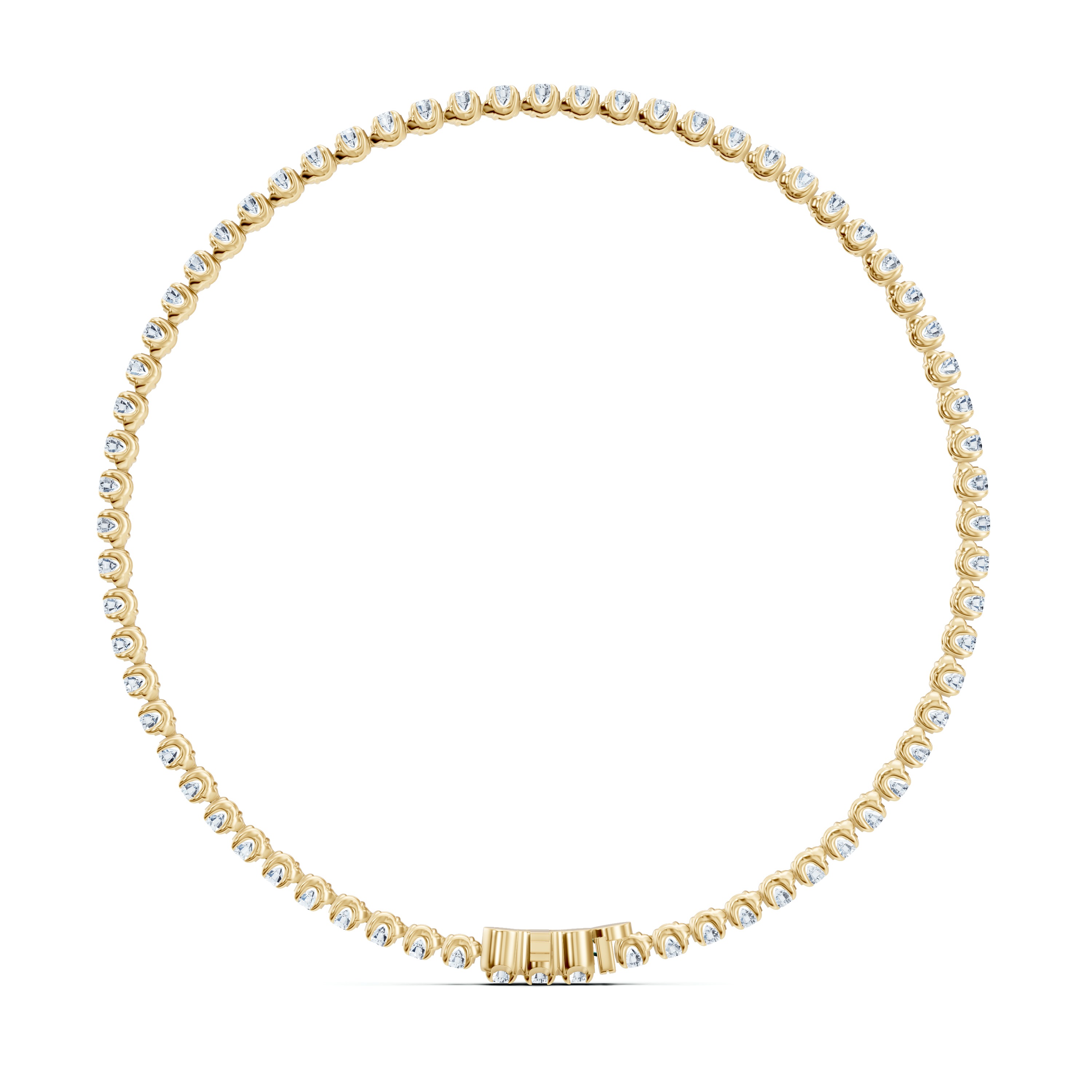 14K Yellow Gold U-Prong Lab Diamond Tennis Bracelet (2.30 ct. tw.) - 8 In.