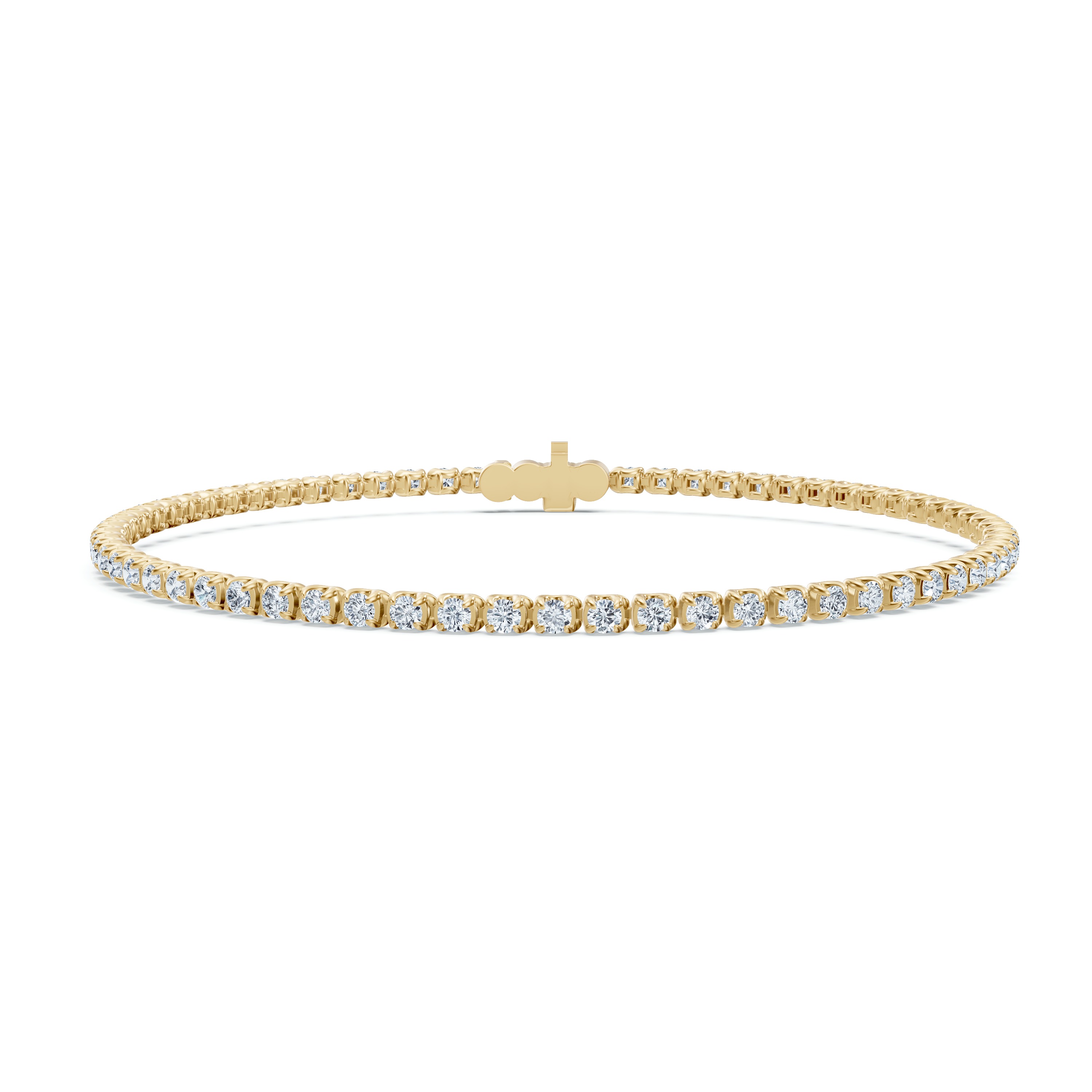 14K Yellow Gold U-Prong Lab Diamond Tennis Bracelet (2.50 ct. tw.) - 8.5 In.