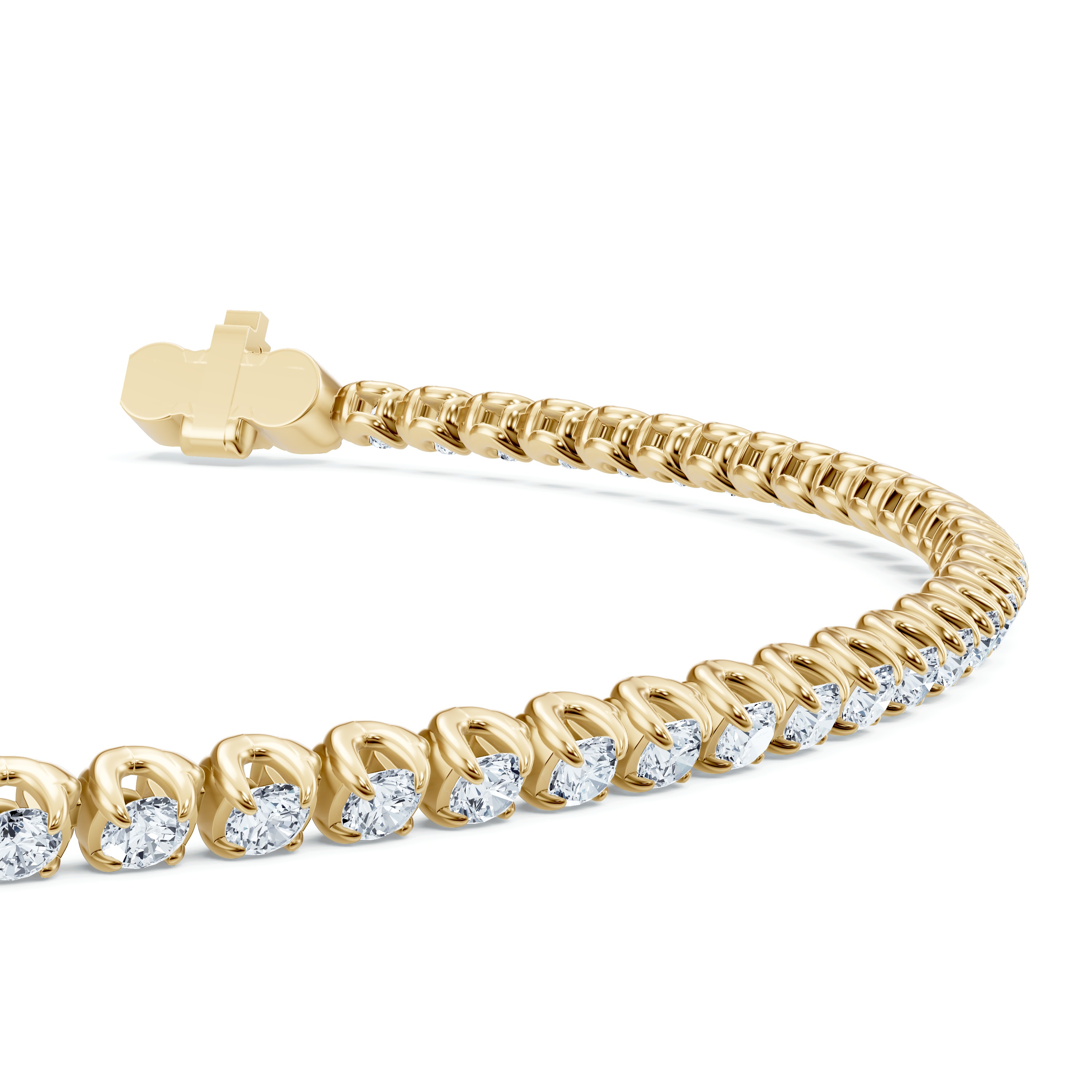 14K Yellow Gold U-Prong Lab Diamond Tennis Bracelet (2.50 ct. tw.) - 8.5 In.