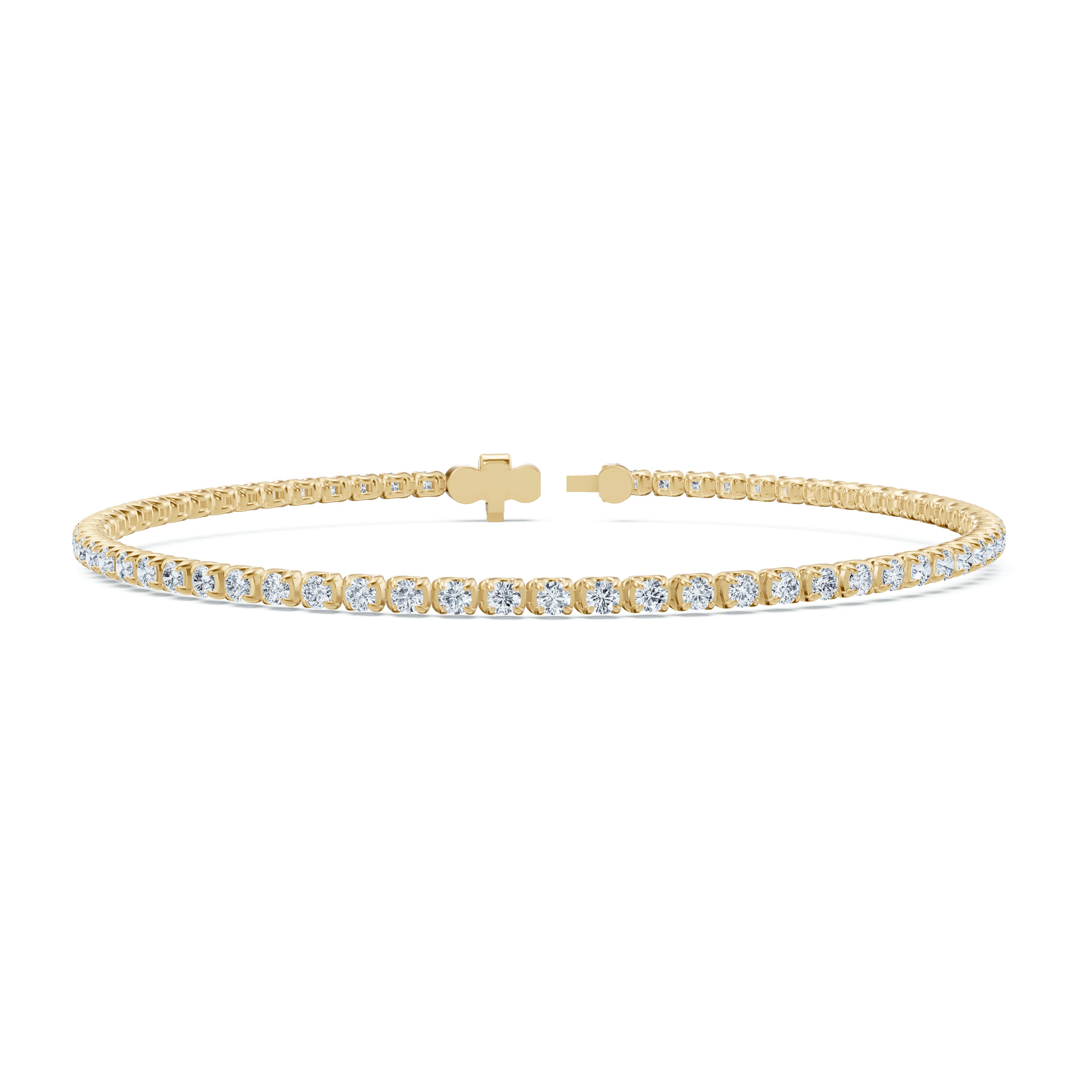 14K Yellow Gold U-Prong Lab Diamond Tennis Bracelet (2.50 ct. tw.) - 8.5 In.