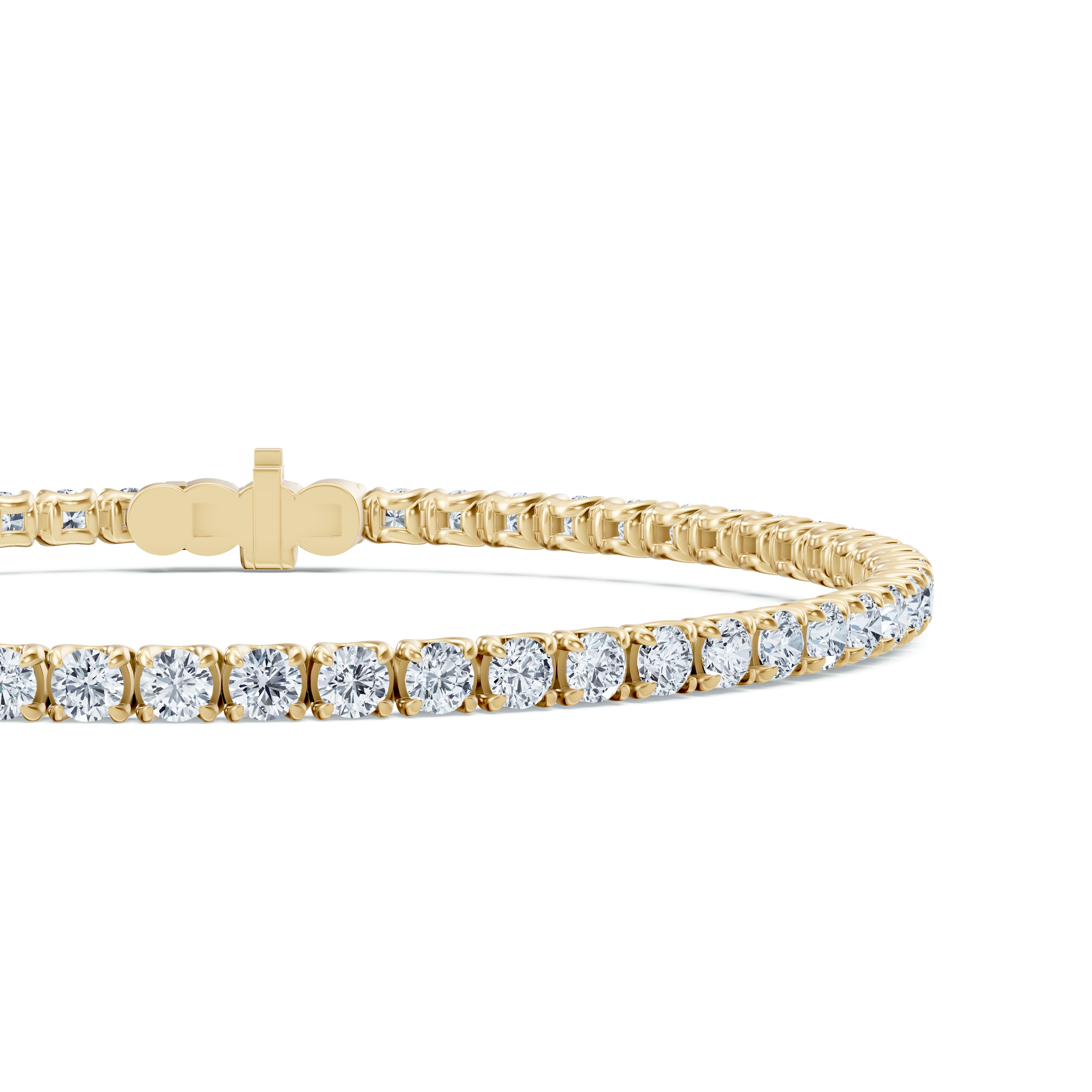 14K Yellow Gold U-Prong Lab Diamond Tennis Bracelet (3.00 ct. tw.) - 7 In.