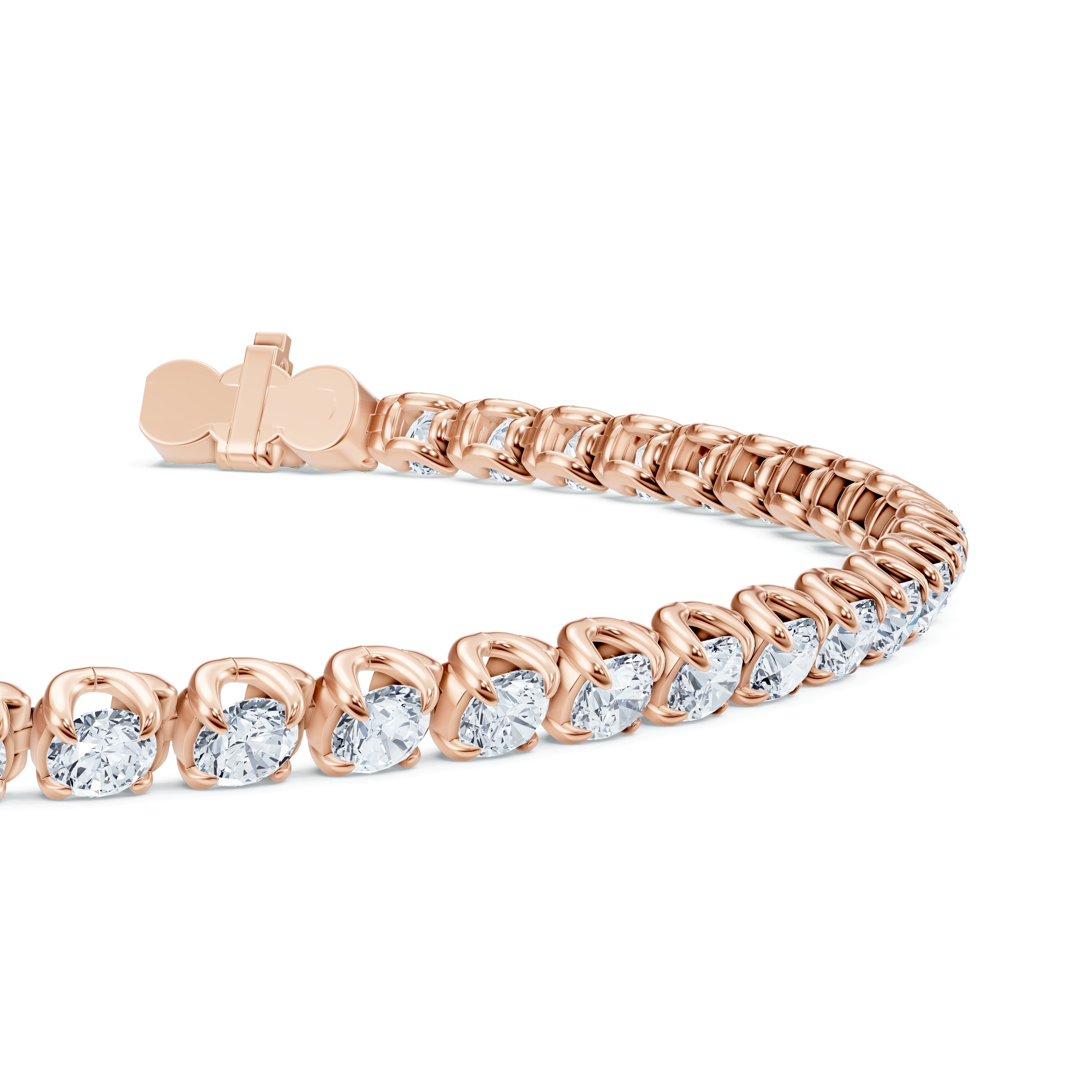 14K Rose Gold U-Prong Lab Diamond Tennis Bracelet (4.00 ct. tw.) - 7 In.