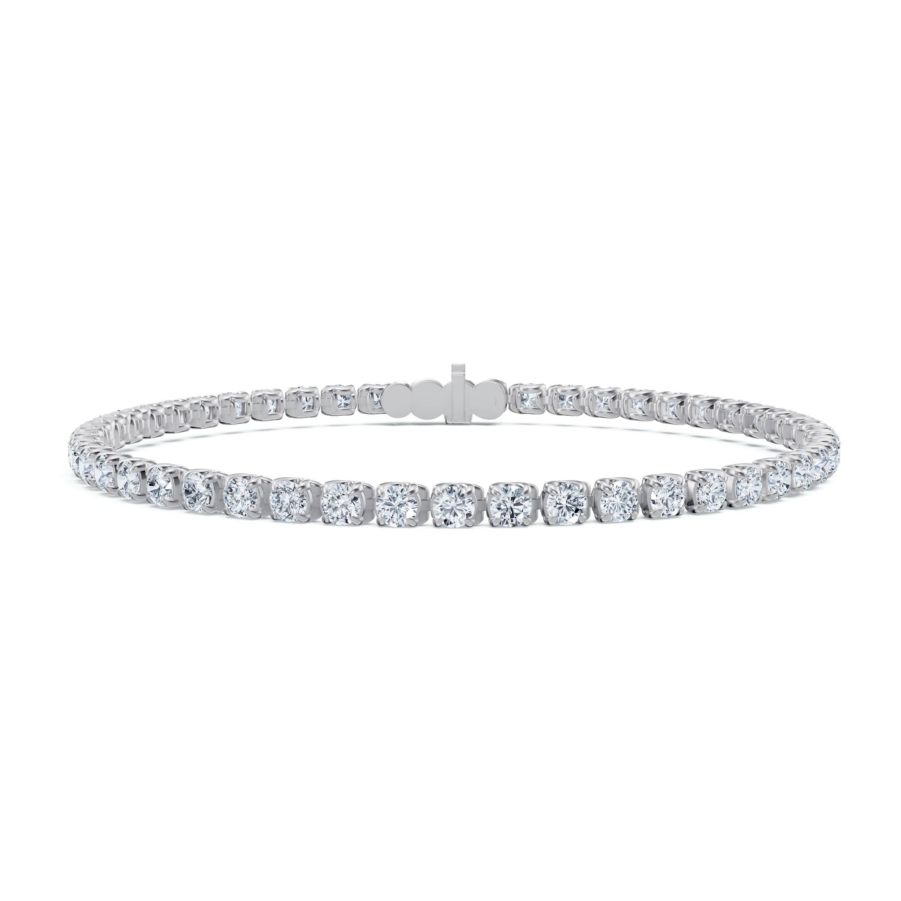 14K White Gold U-Prong Lab Diamond Tennis Bracelet (4.00 ct. tw.) - 7 In.