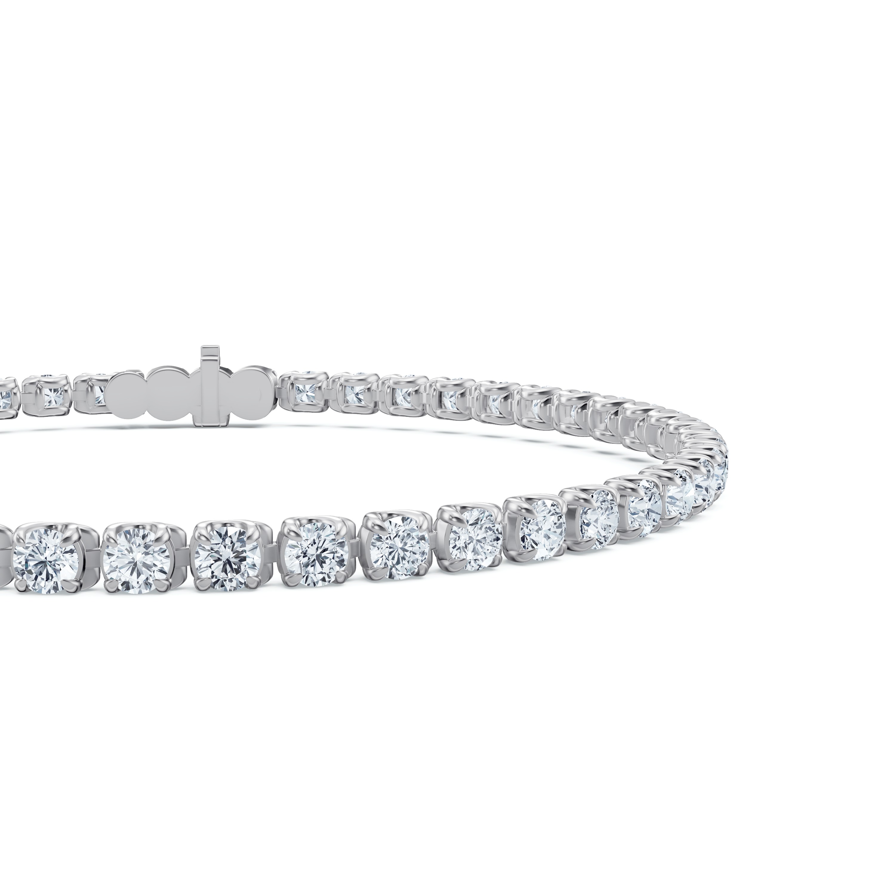 14K White Gold U-Prong Lab Diamond Tennis Bracelet (4.00 ct. tw.) - 7 In.