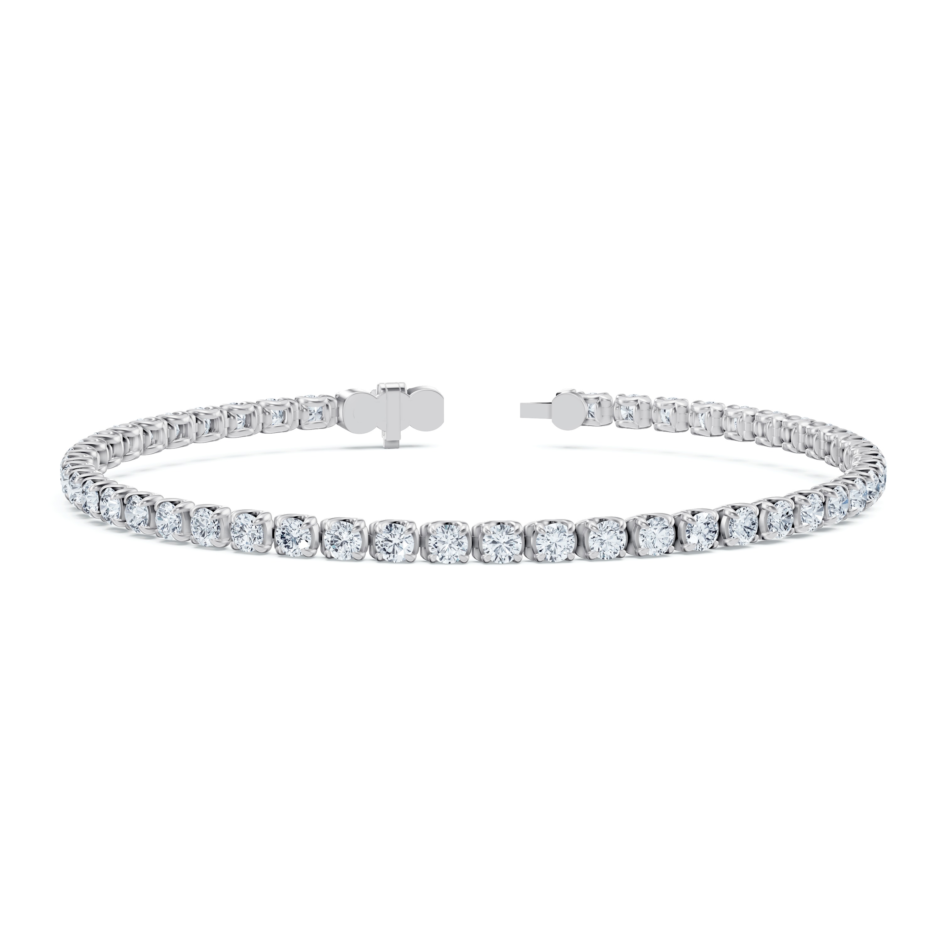 14K White Gold U-Prong Lab Diamond Tennis Bracelet (4.00 ct. tw.) - 7 In.