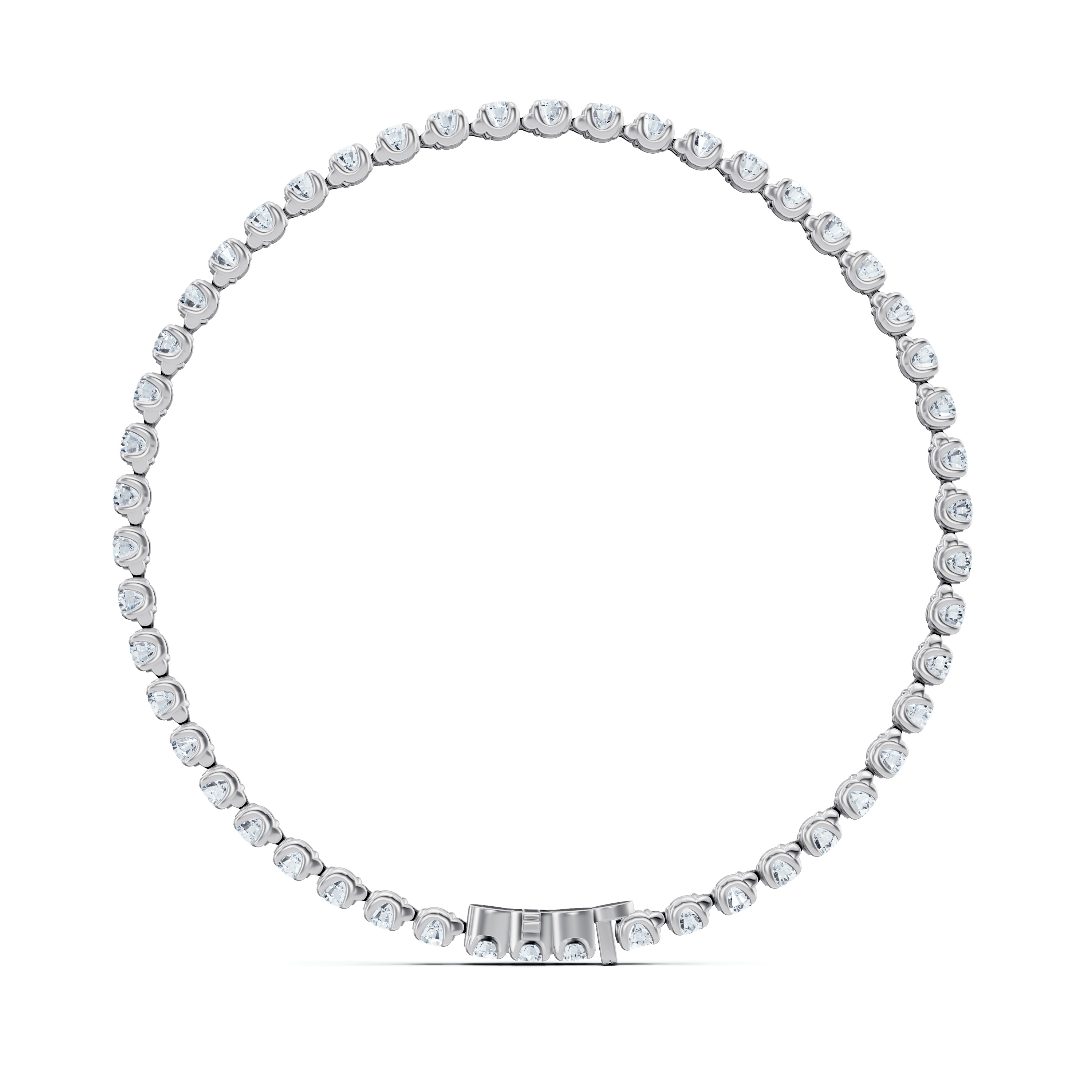14K White Gold U-Prong Lab Diamond Tennis Bracelet (4.00 ct. tw.) - 7 In.