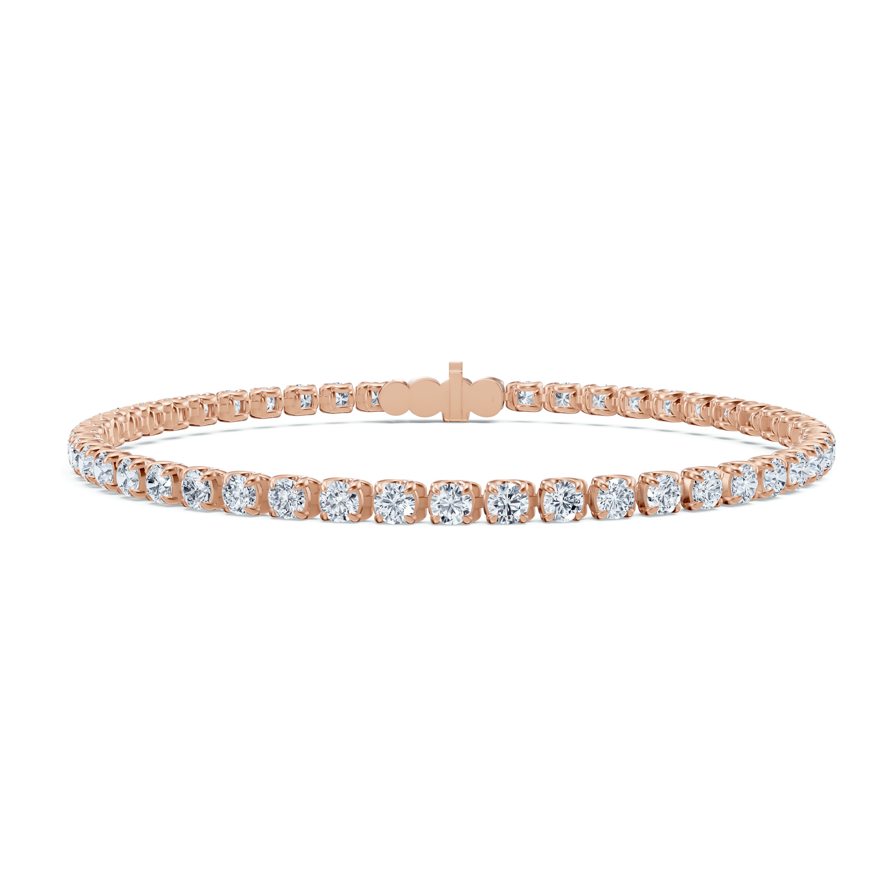 14K Rose Gold U-Prong Lab Diamond Tennis Bracelet (4.50 ct. tw.) - 8 In.