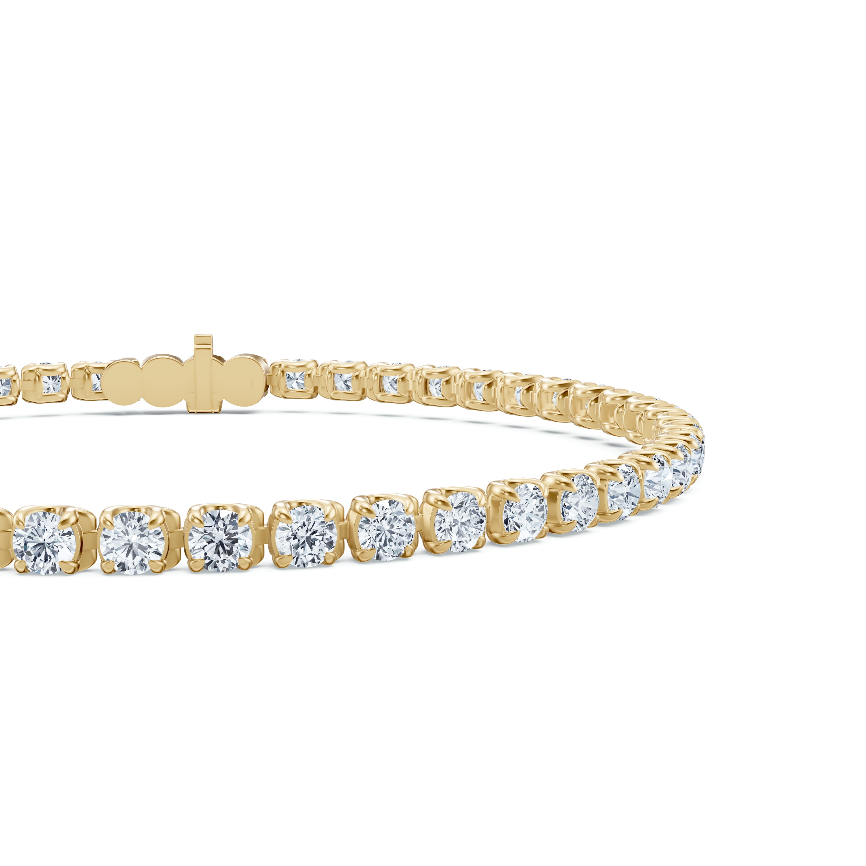 14K Yellow Gold U-Prong Lab Diamond Tennis Bracelet (3.80 ct. tw.) - 6.5 In.