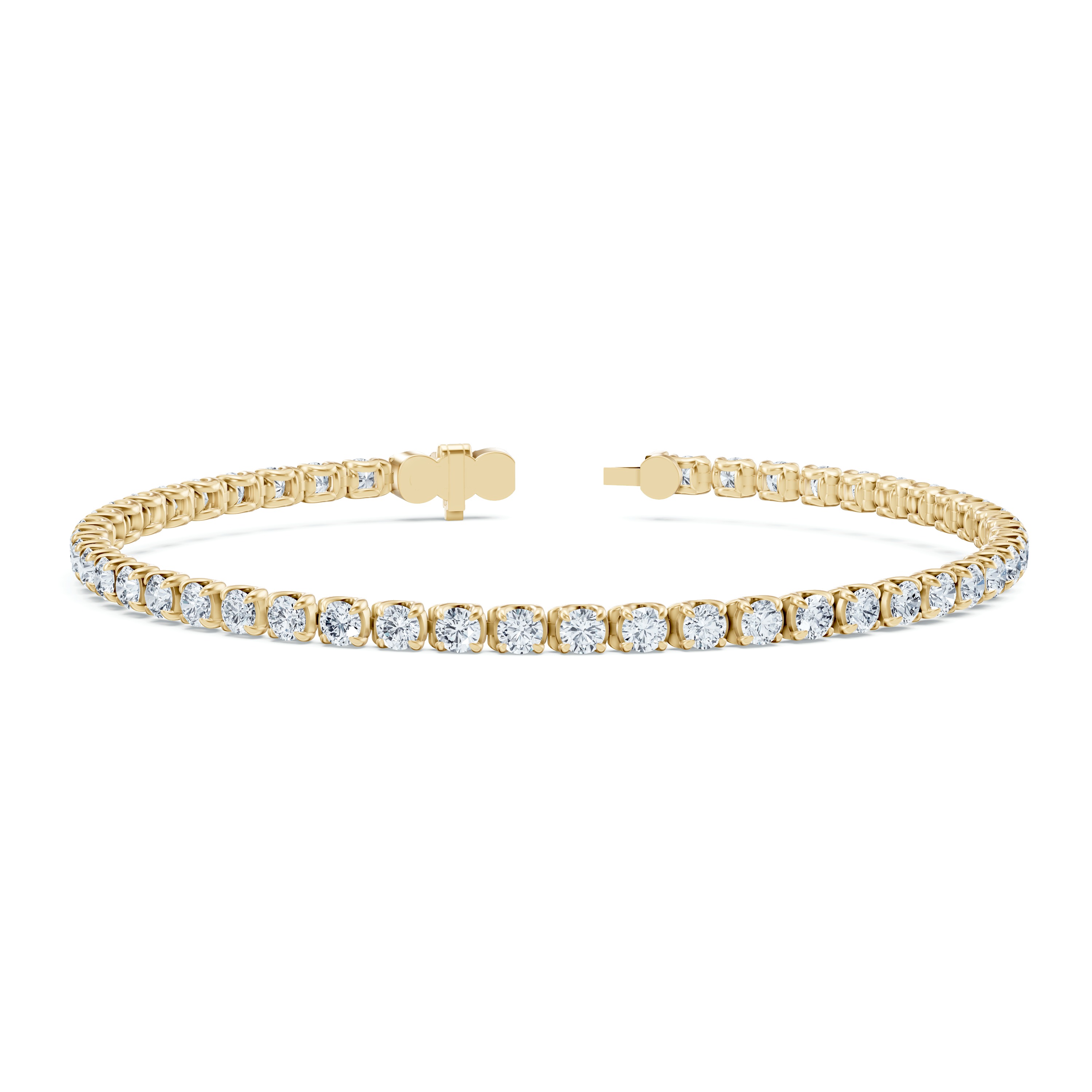 14K Yellow Gold U-Prong Lab Diamond Tennis Bracelet (3.80 ct. tw.) - 6.5 In.