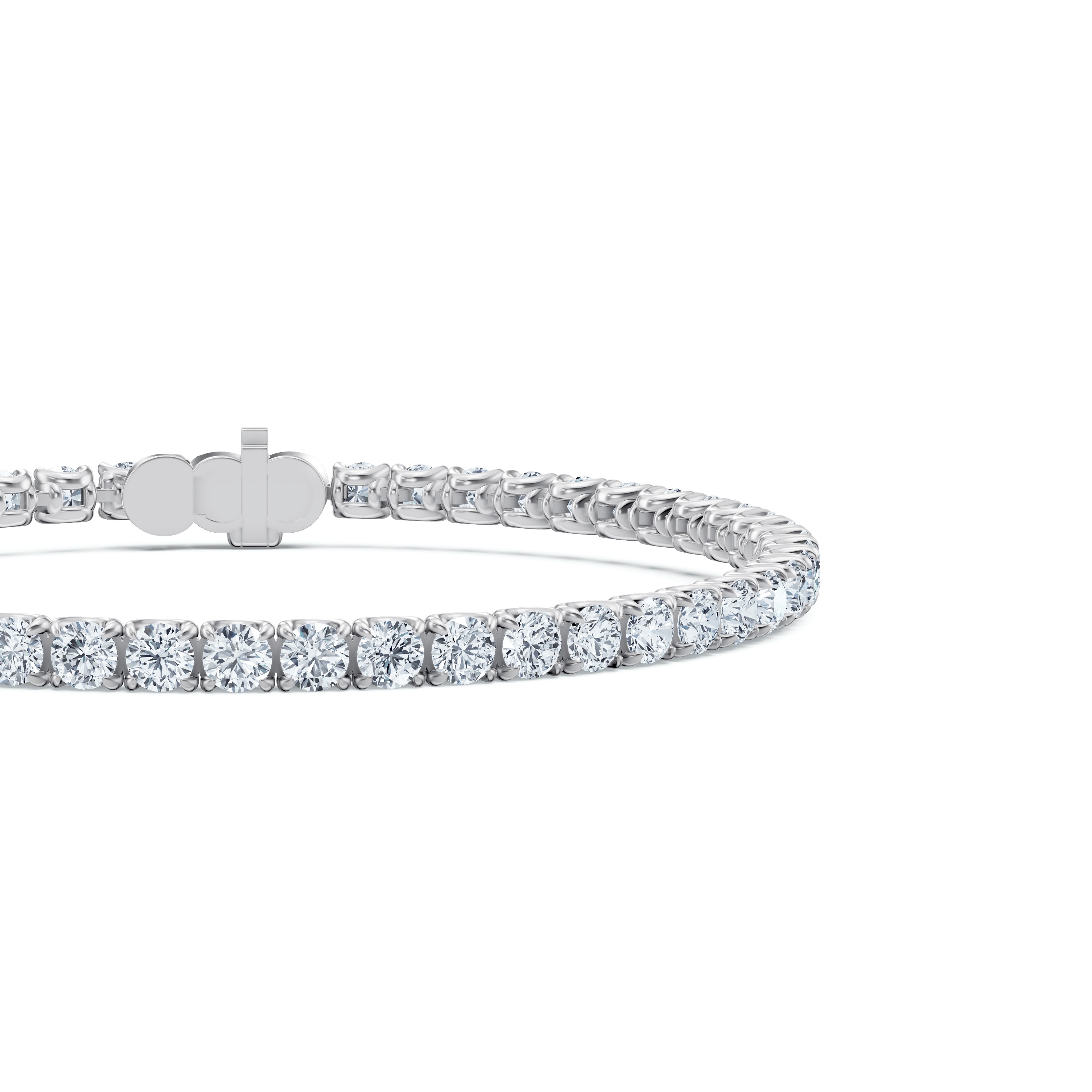 14K White Gold U-Prong Lab Diamond Tennis Bracelet (5.00 ct. tw.) - 7 In.
