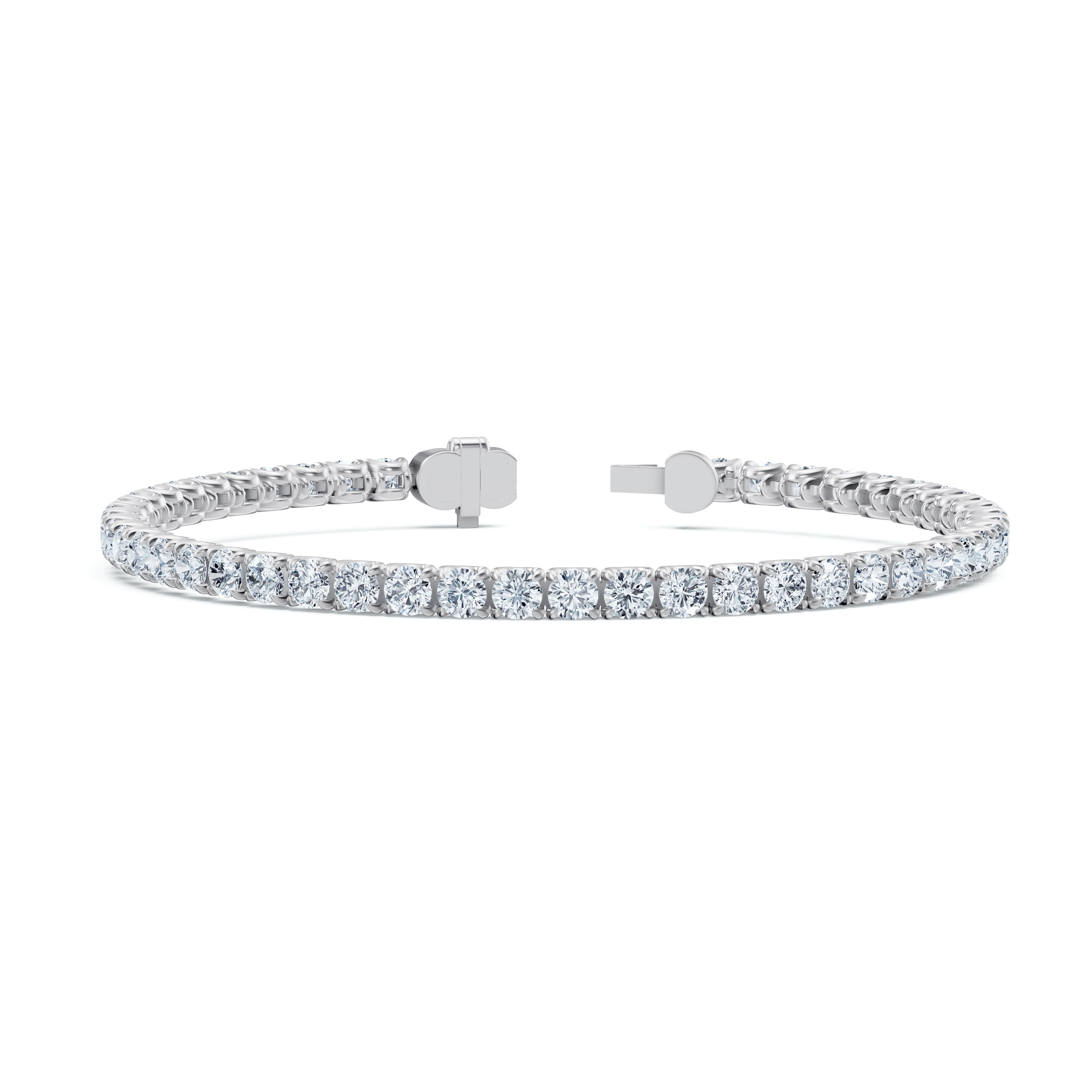 14K White Gold U-Prong Lab Diamond Tennis Bracelet (5.00 ct. tw.) - 7 In.