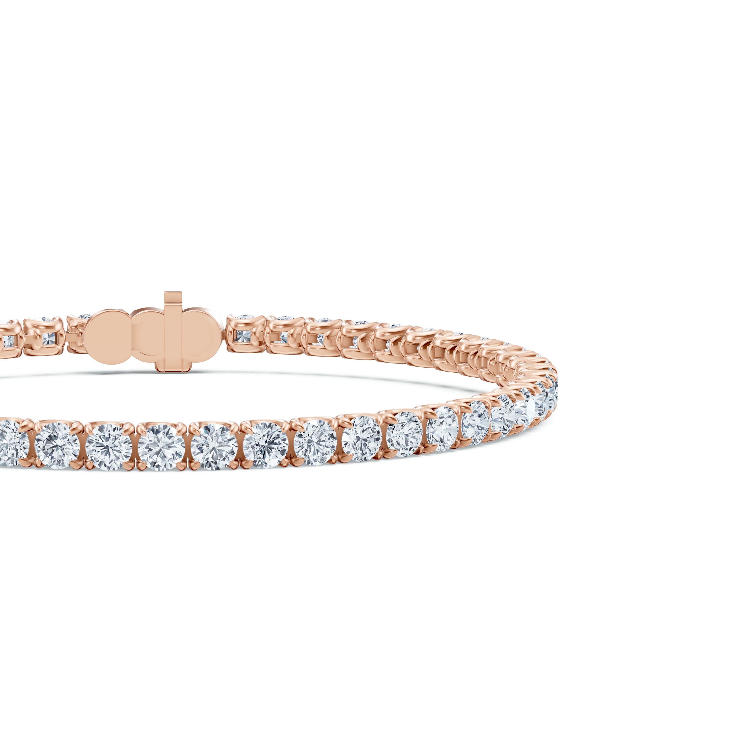 14K Rose Gold U-Prong Lab Diamond Tennis Bracelet (5.80 ct. tw.) - 8 In.