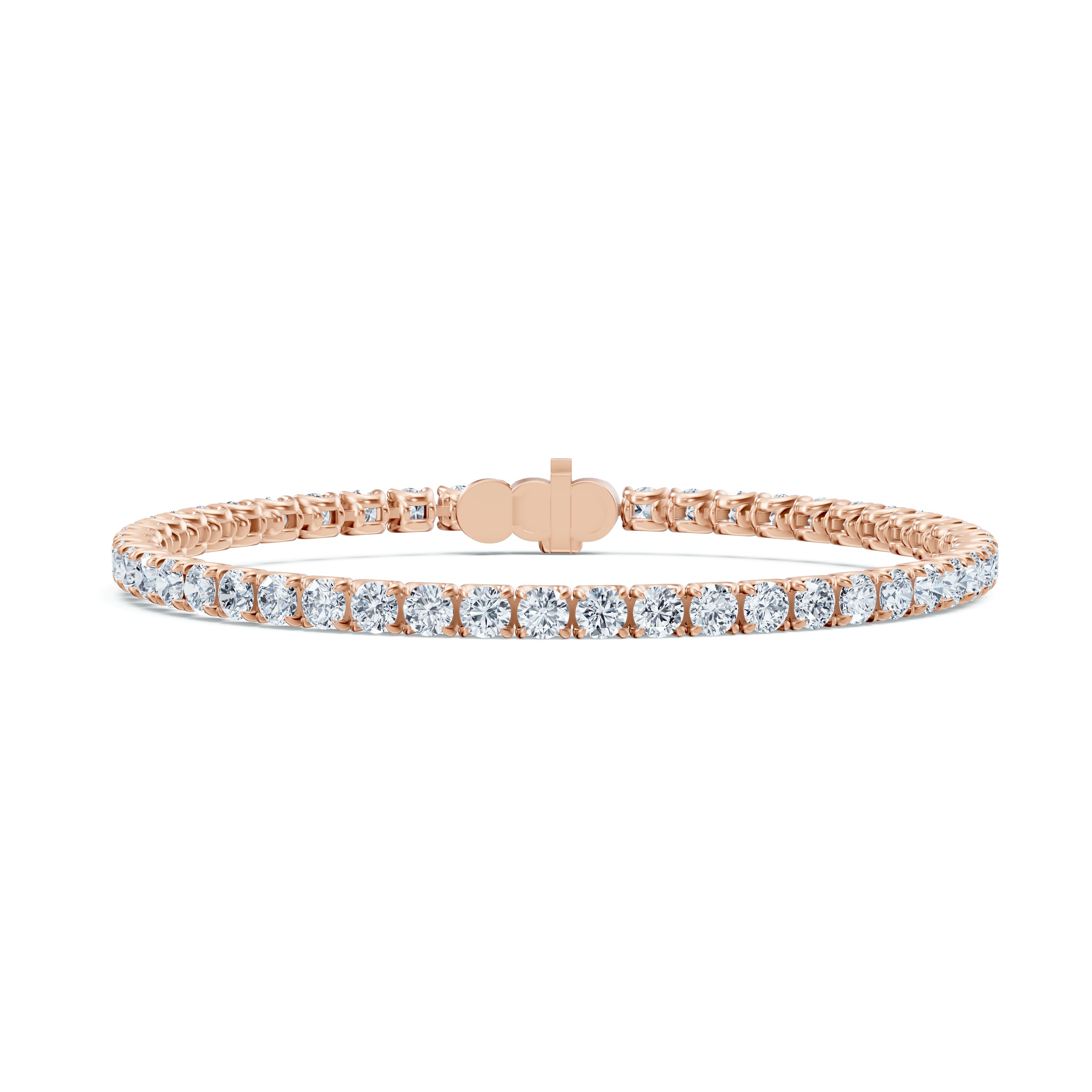 14K Rose Gold U-Prong Lab Diamond Tennis Bracelet (4.80 ct. tw.) - 6.5 In.