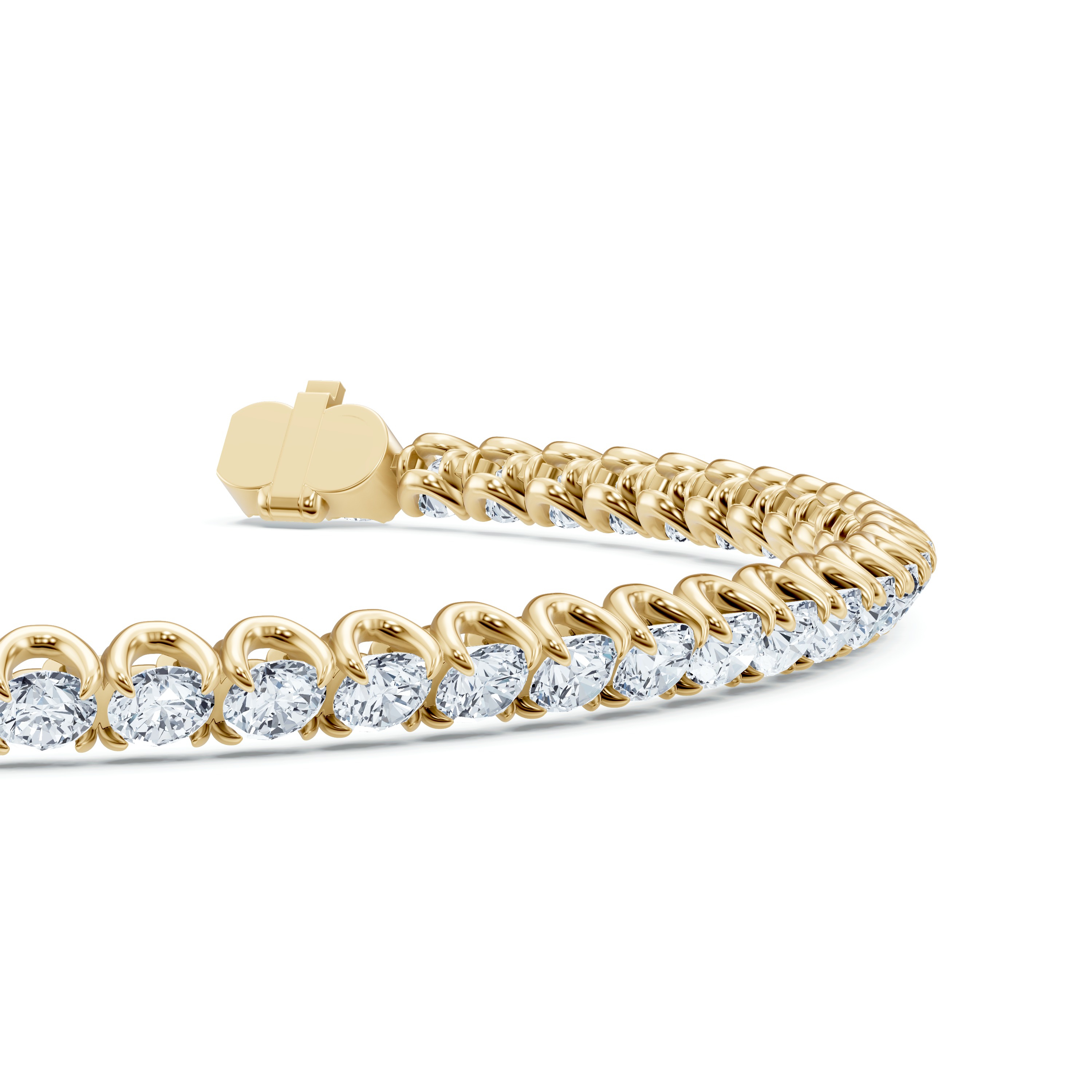 14K Yellow Gold U-Prong Lab Diamond Tennis Bracelet (6.00 ct. tw.) - 8.5 In.