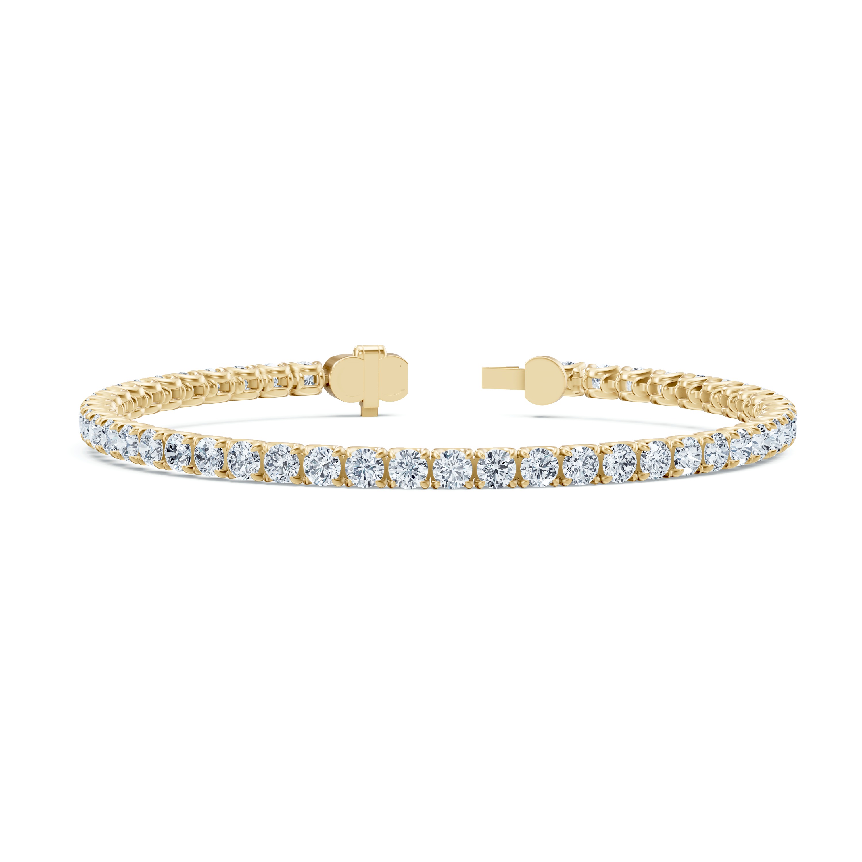 14K Yellow Gold U-Prong Lab Diamond Tennis Bracelet (6.00 ct. tw.) - 8.5 In.