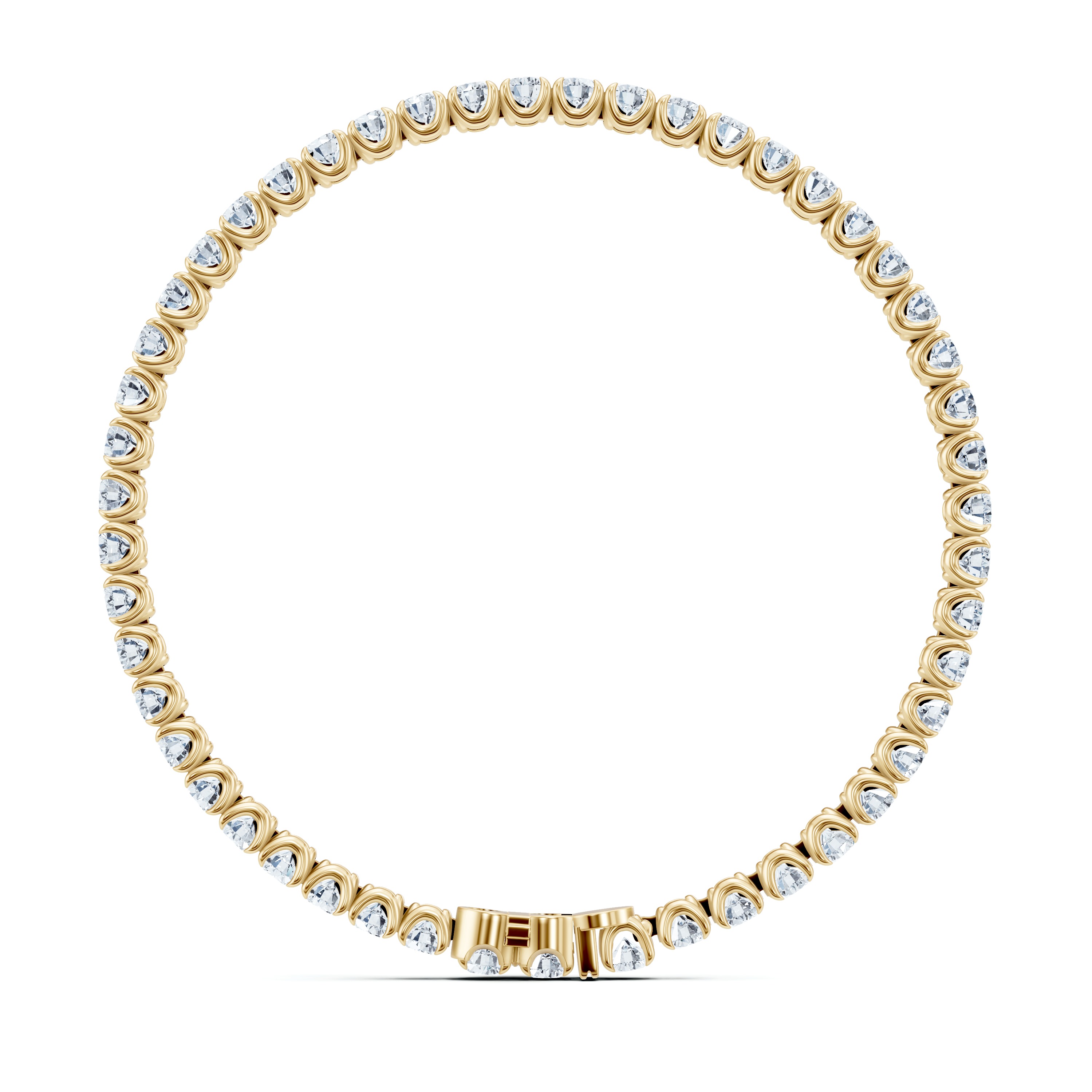 14K Yellow Gold U-Prong Lab Diamond Tennis Bracelet (6.00 ct. tw.) - 8.5 In.