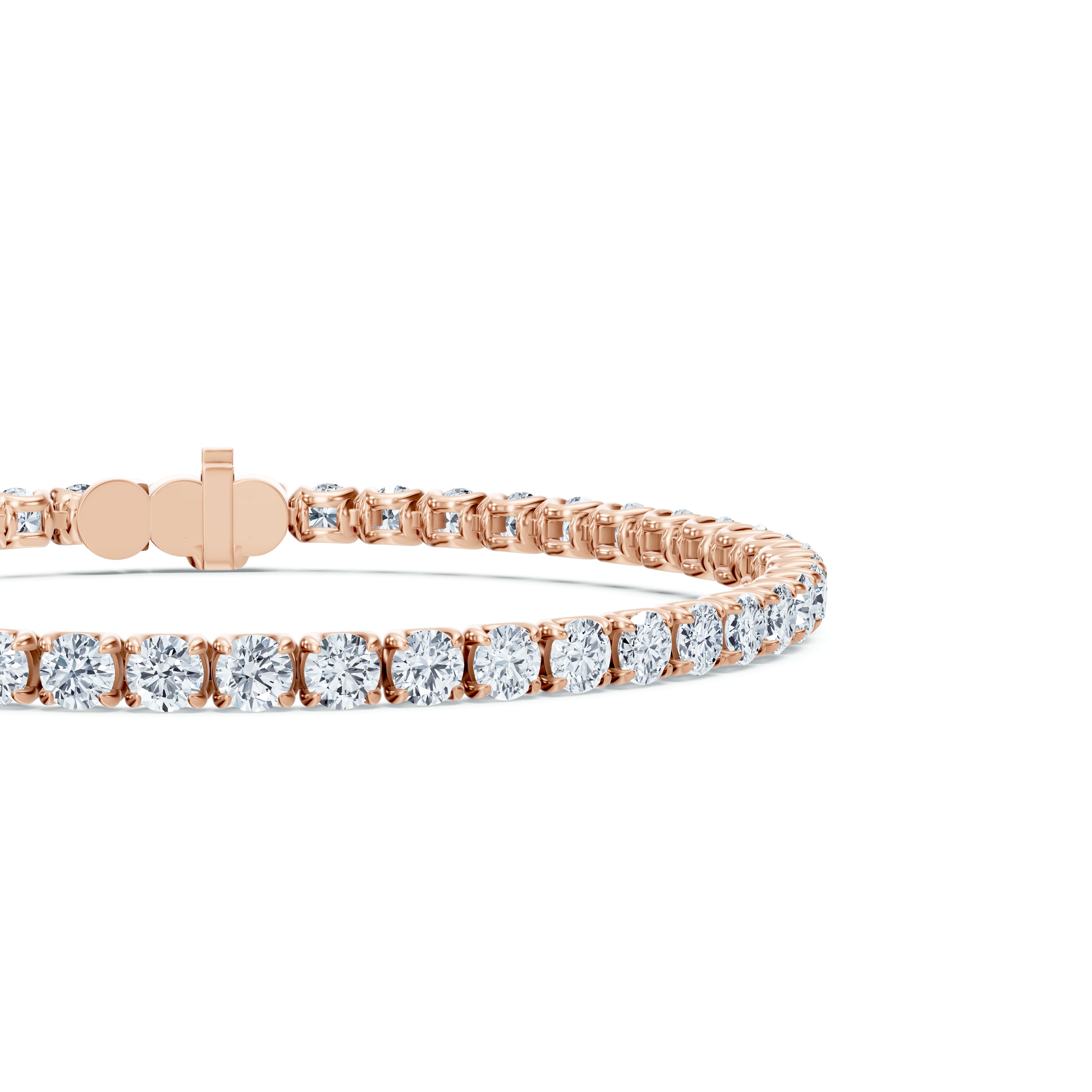 14K Rose Gold U-Prong Lab Diamond Tennis Bracelet (8.00 ct. tw.) - 8 In.