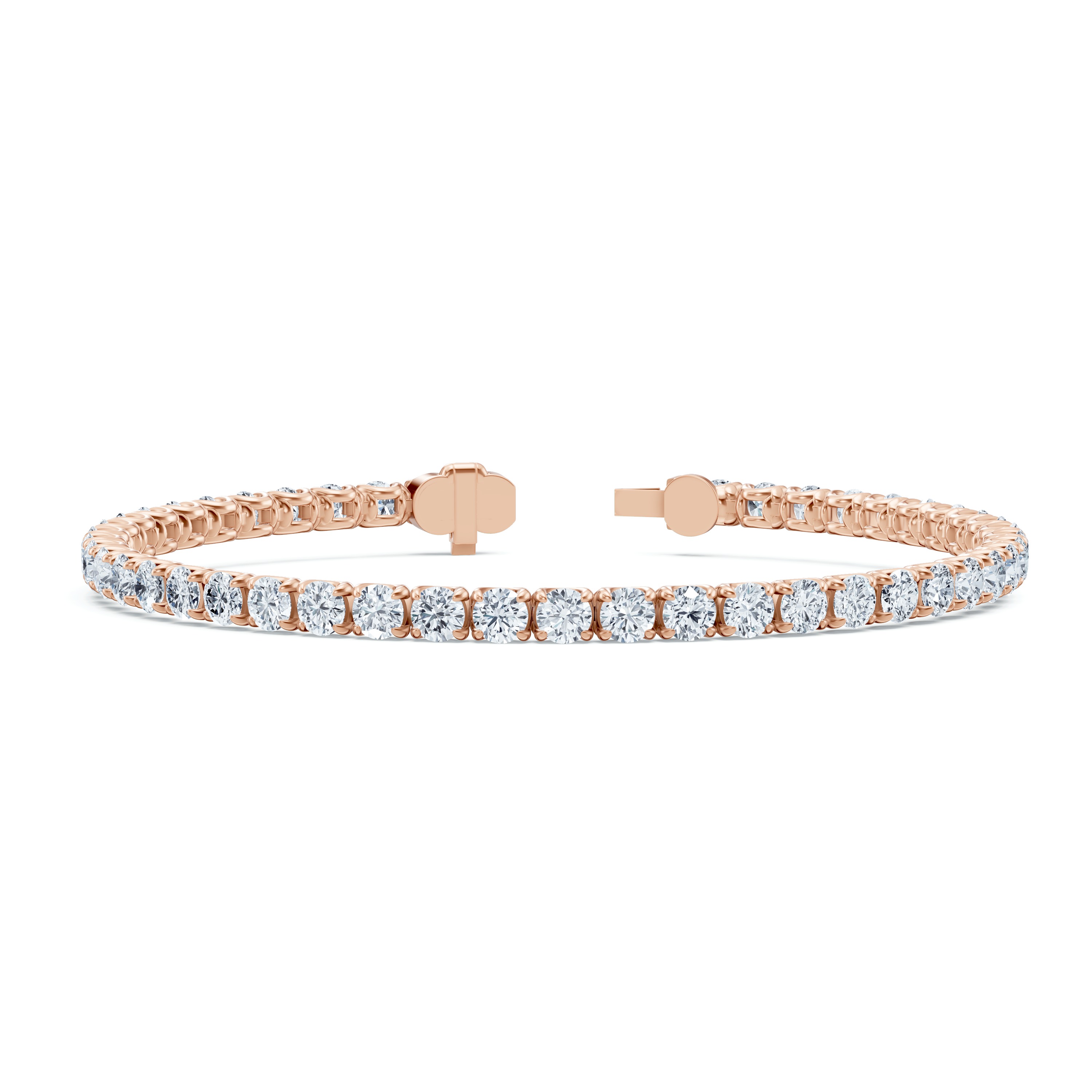 14K Rose Gold U-Prong Lab Diamond Tennis Bracelet (8.00 ct. tw.) - 8 In.