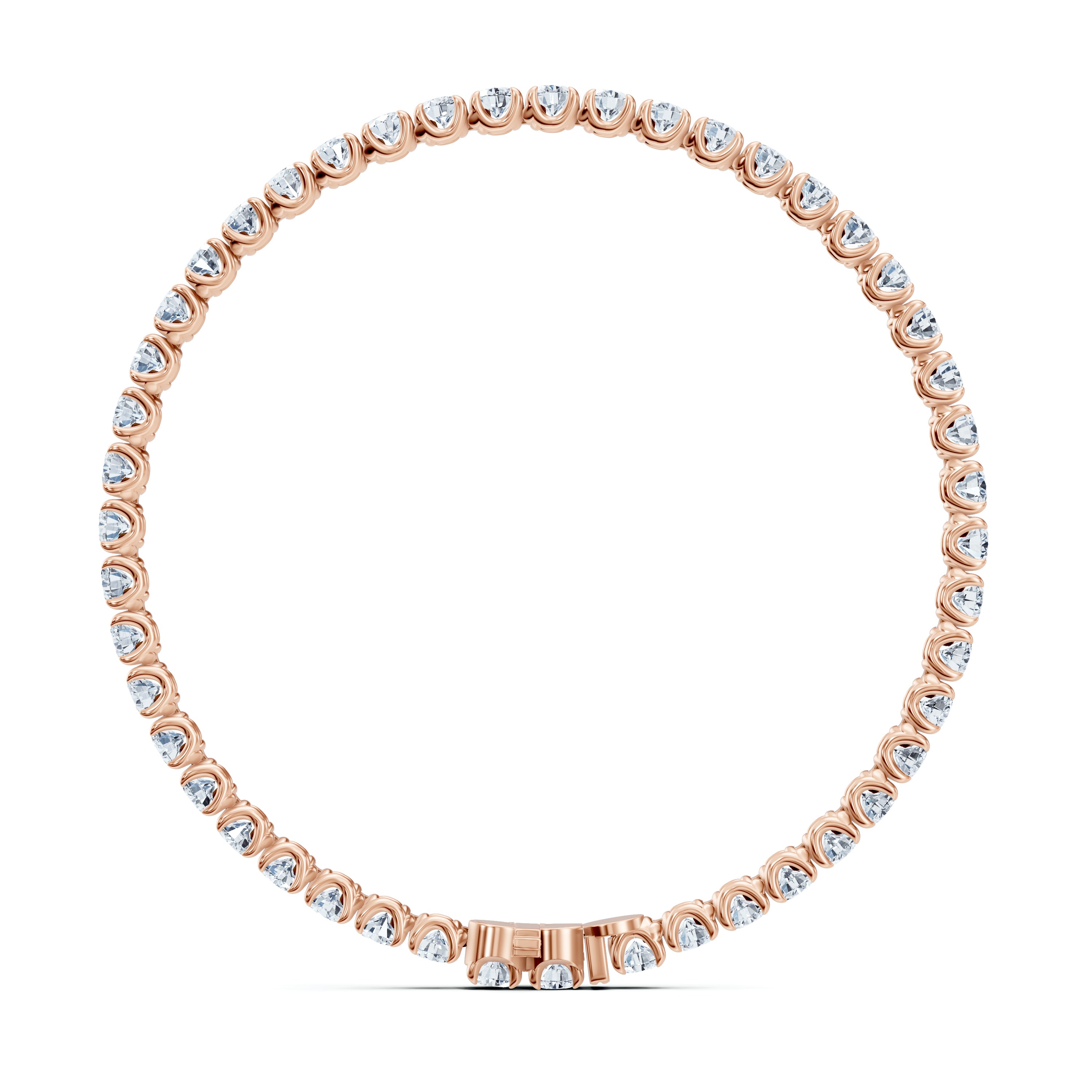 14K Rose Gold U-Prong Lab Diamond Tennis Bracelet (8.00 ct. tw.) - 8 In.
