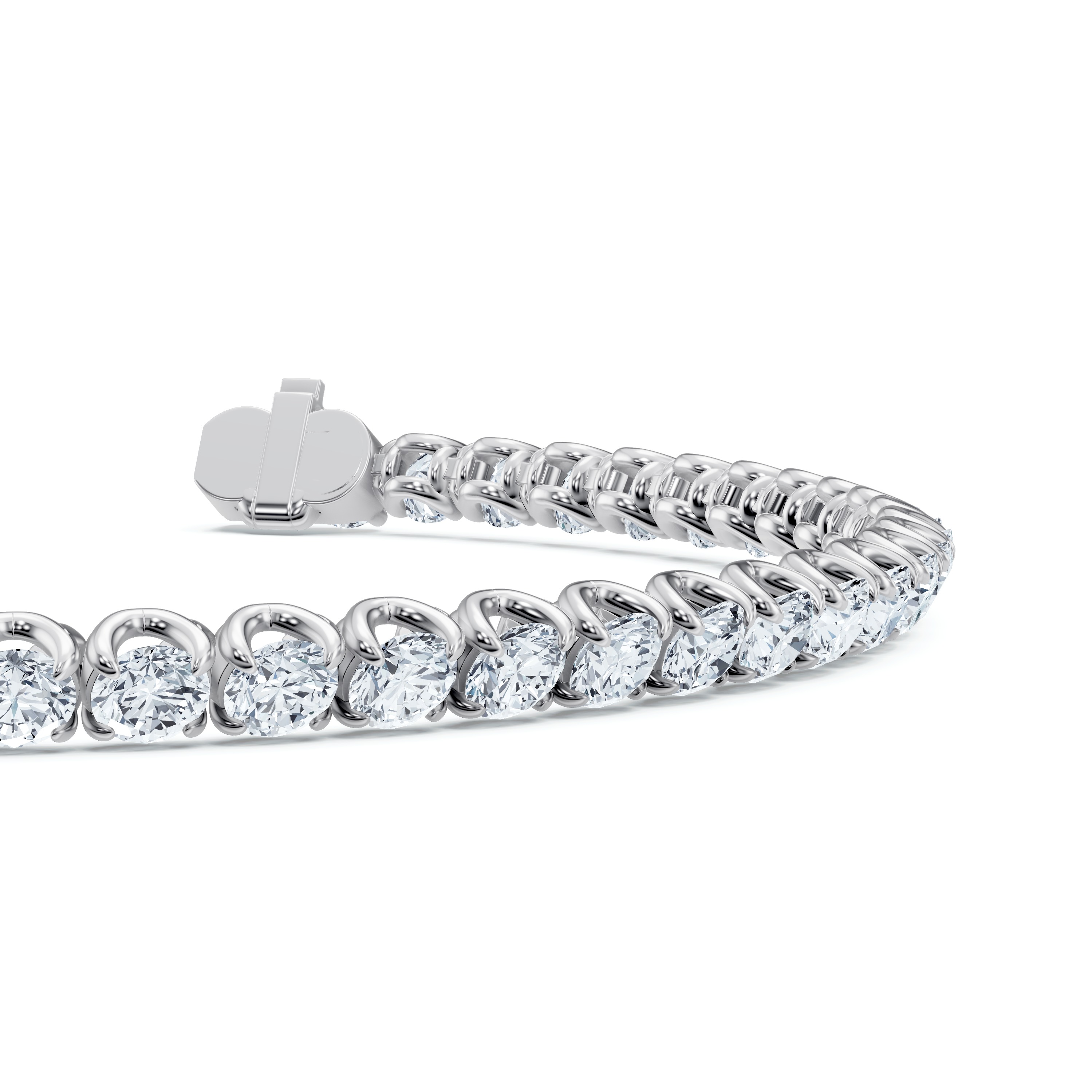 14K White Gold U-Prong Lab Diamond Tennis Bracelet (8.00 ct. tw.) - 8 In.