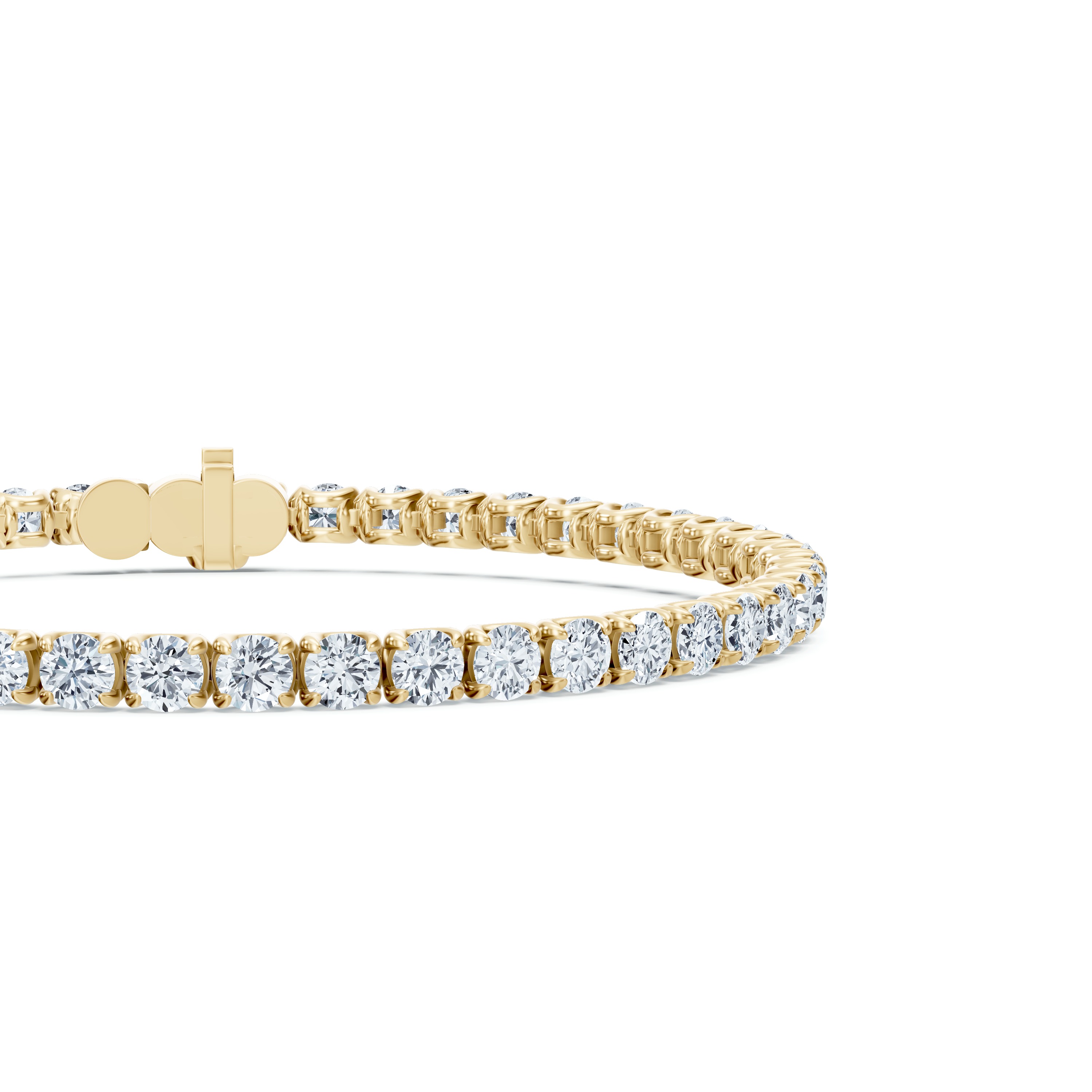 14K Yellow Gold U-Prong Lab Diamond Tennis Bracelet (8.00 ct. tw.) - 8 In.
