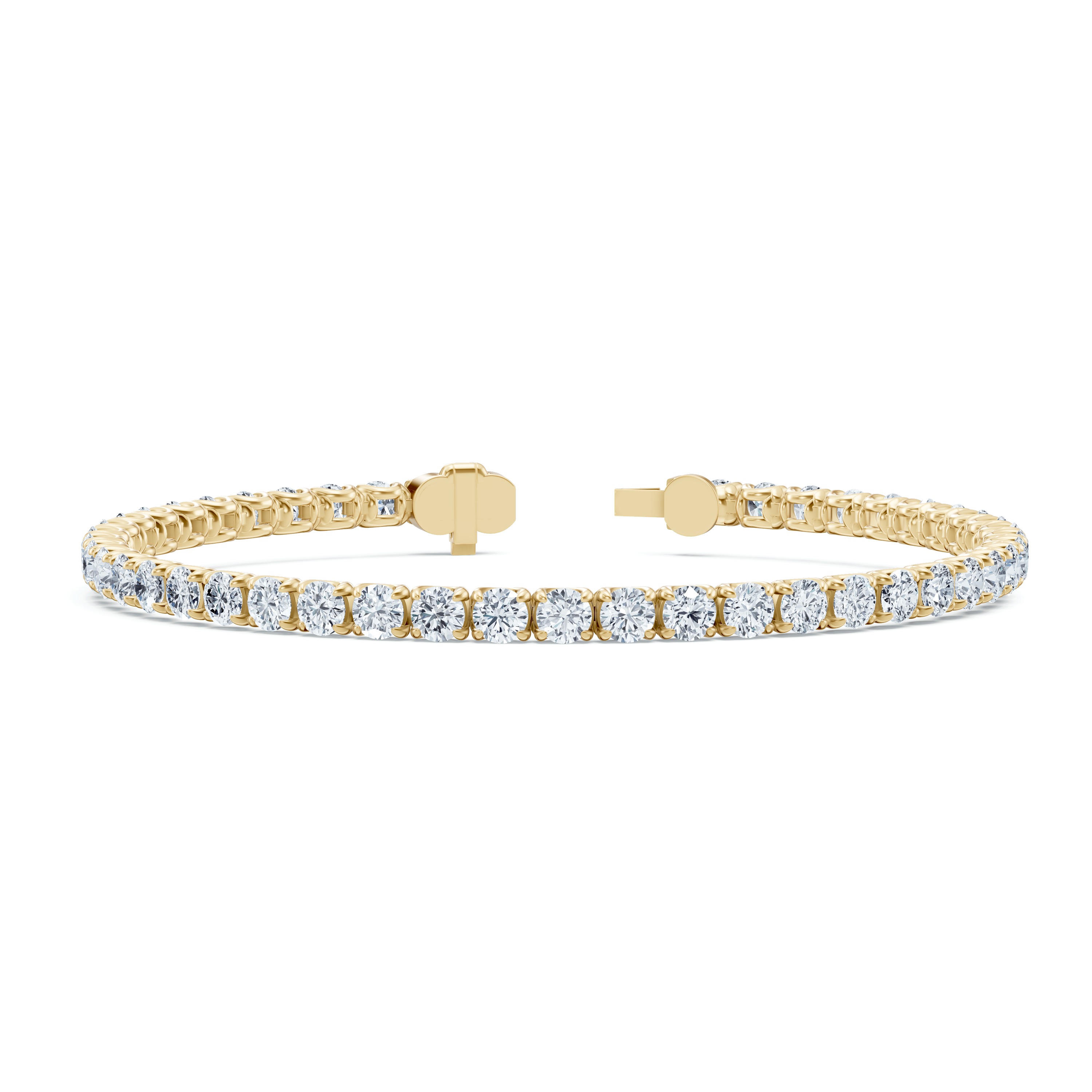 14K Yellow Gold U-Prong Lab Diamond Tennis Bracelet (8.00 ct. tw.) - 8 In.