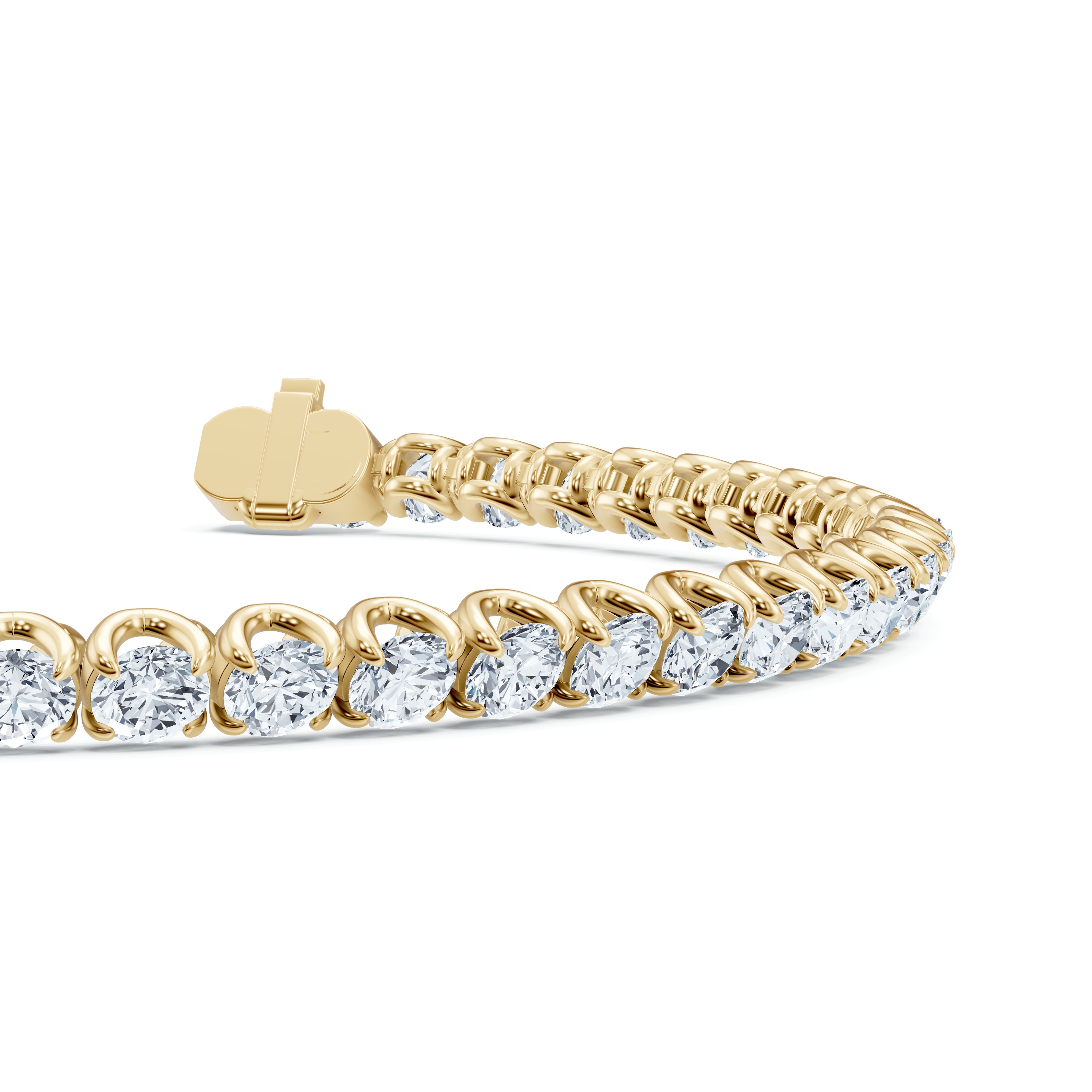 14K Yellow Gold U-Prong Lab Diamond Tennis Bracelet (8.50 ct. tw.) - 8.5 In.
