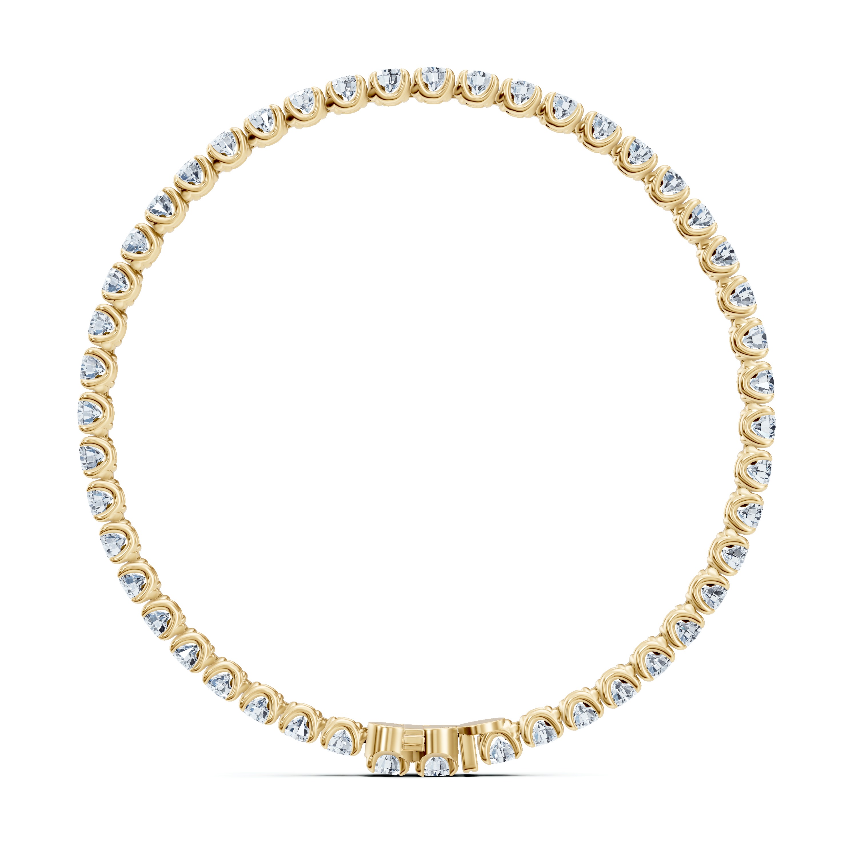 14K Yellow Gold U-Prong Lab Diamond Tennis Bracelet (8.50 ct. tw.) - 8.5 In.