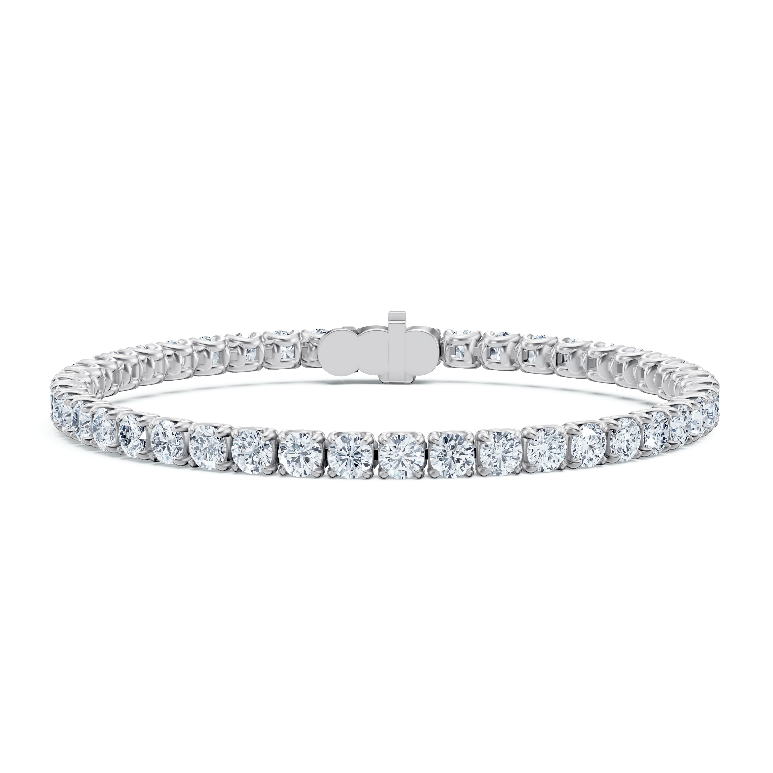 14K White Gold U-Prong Lab Diamond Tennis Bracelet (10.40 ct. tw.) - 8 In.