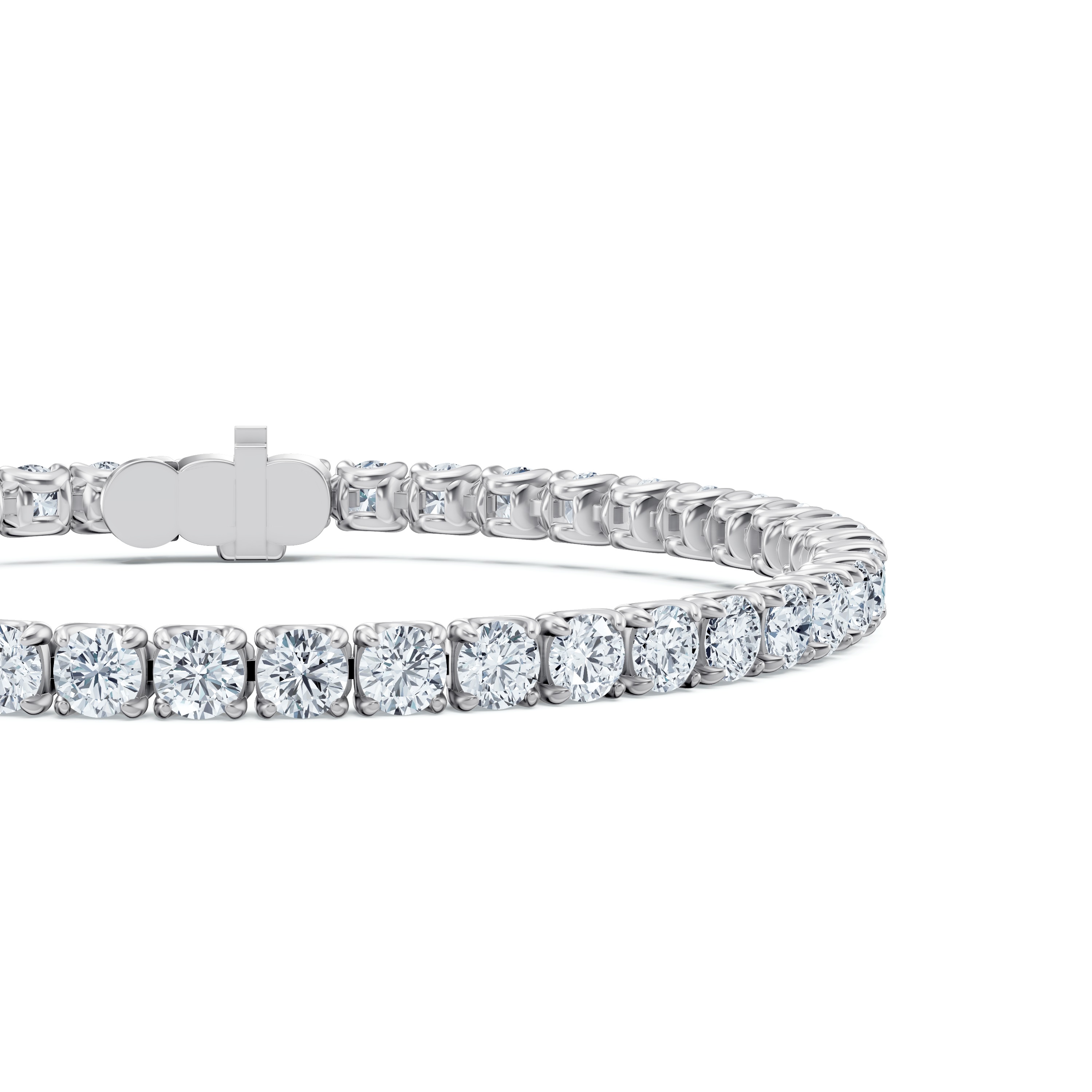 14K White Gold U-Prong Lab Diamond Tennis Bracelet (10.40 ct. tw.) - 8 In.
