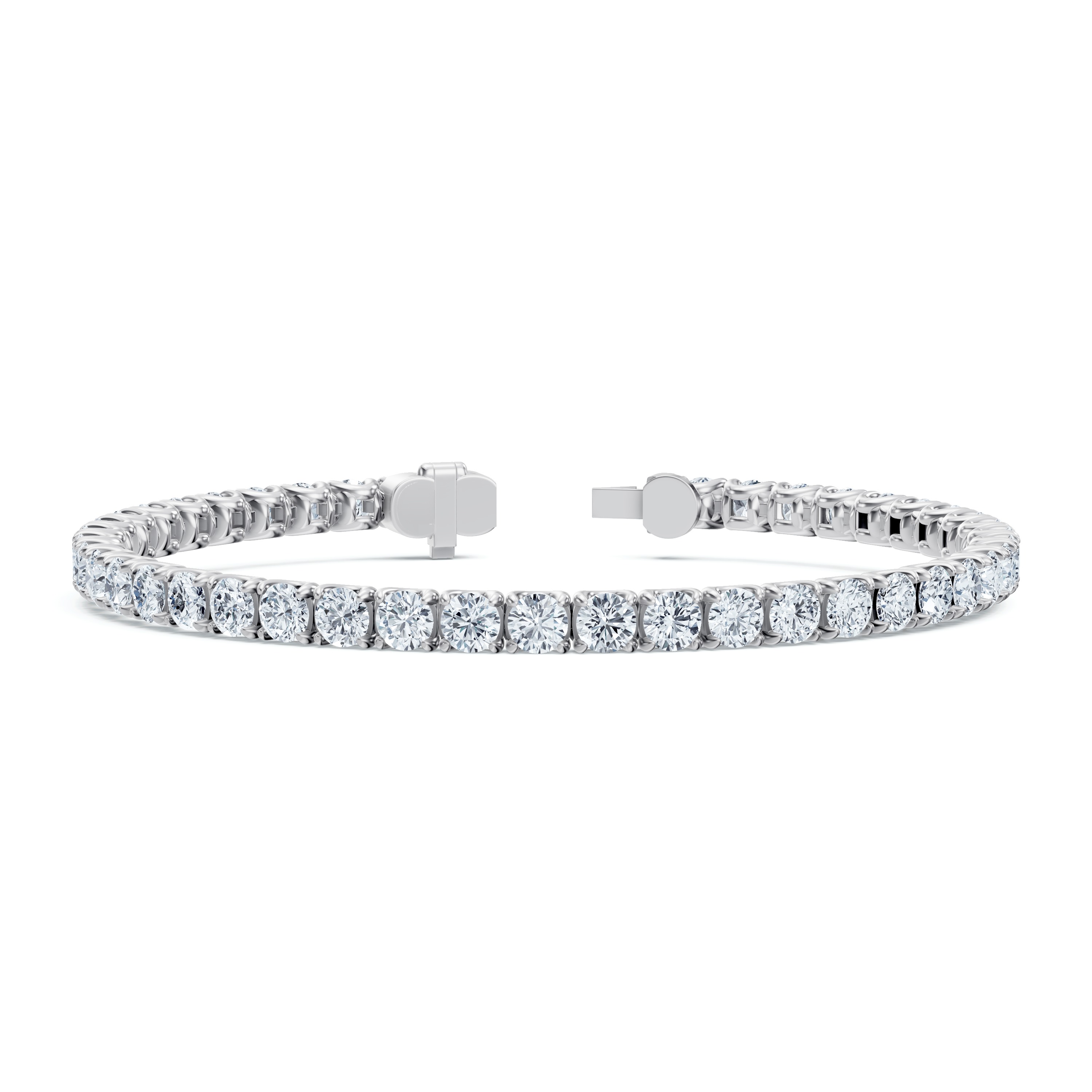 14K White Gold U-Prong Lab Diamond Tennis Bracelet (10.40 ct. tw.) - 8 In.