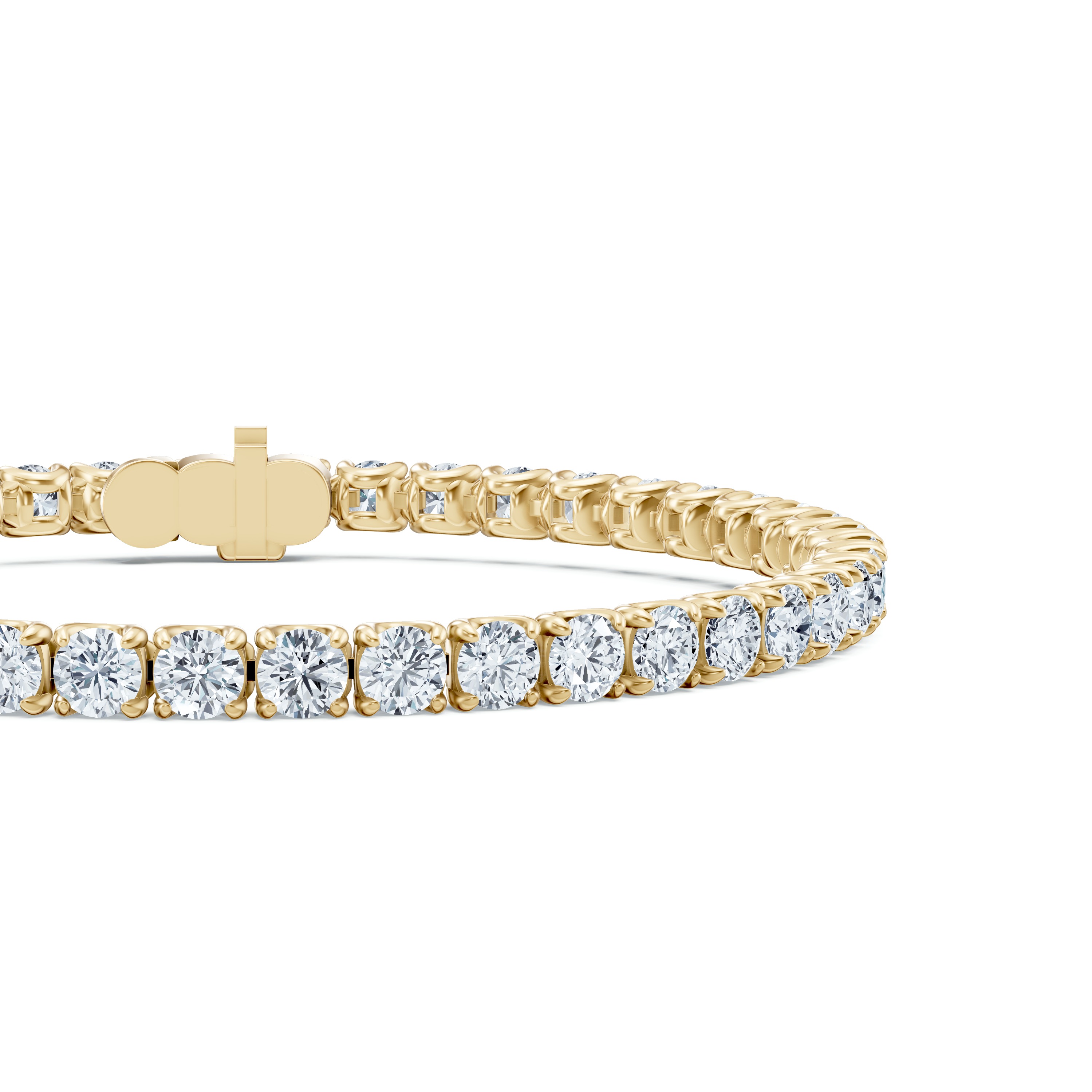 14K Yellow Gold U-Prong Lab Diamond Tennis Bracelet (10.40 ct. tw.) - 8 In.