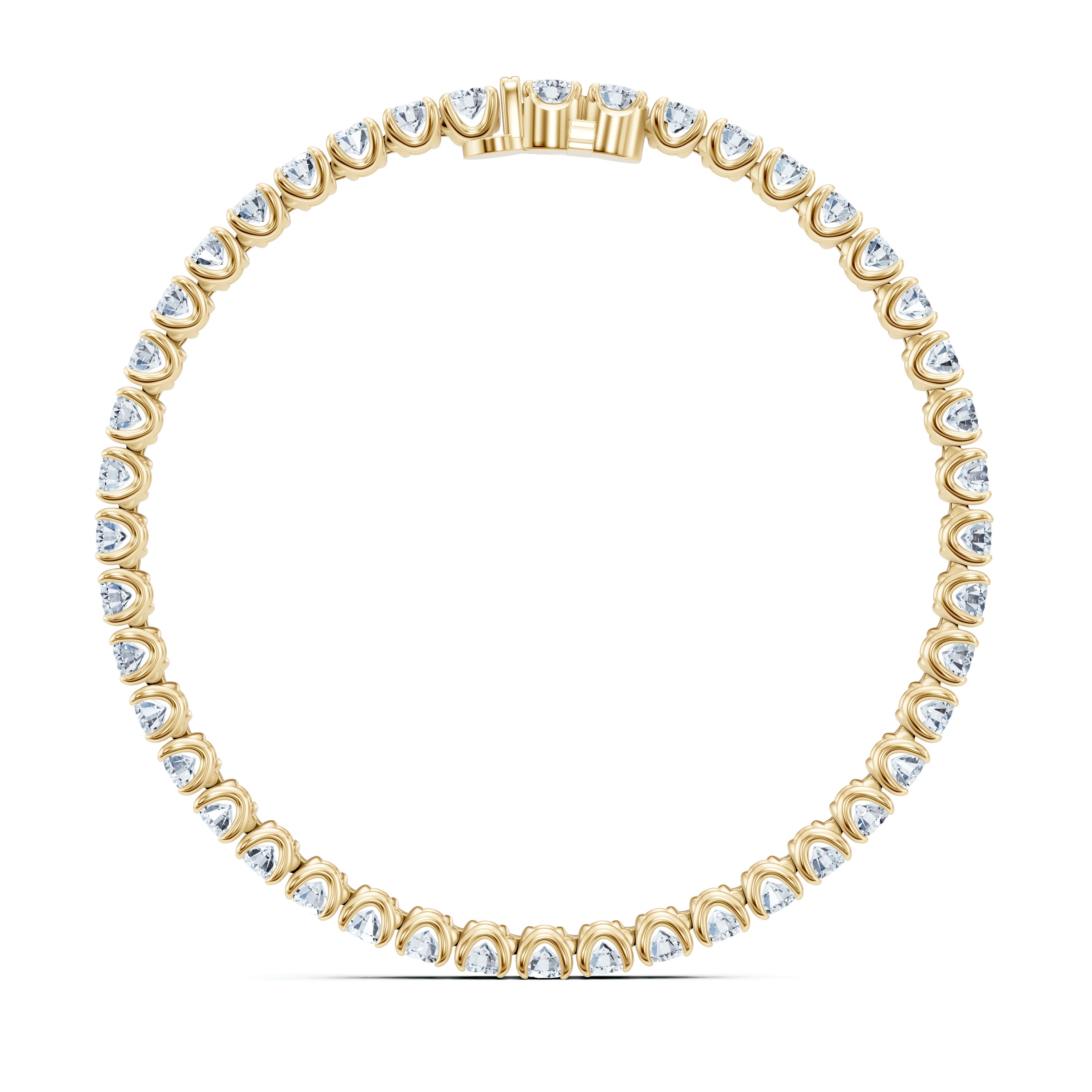 14K Yellow Gold U-Prong Lab Diamond Tennis Bracelet (10.40 ct. tw.) - 8 In.