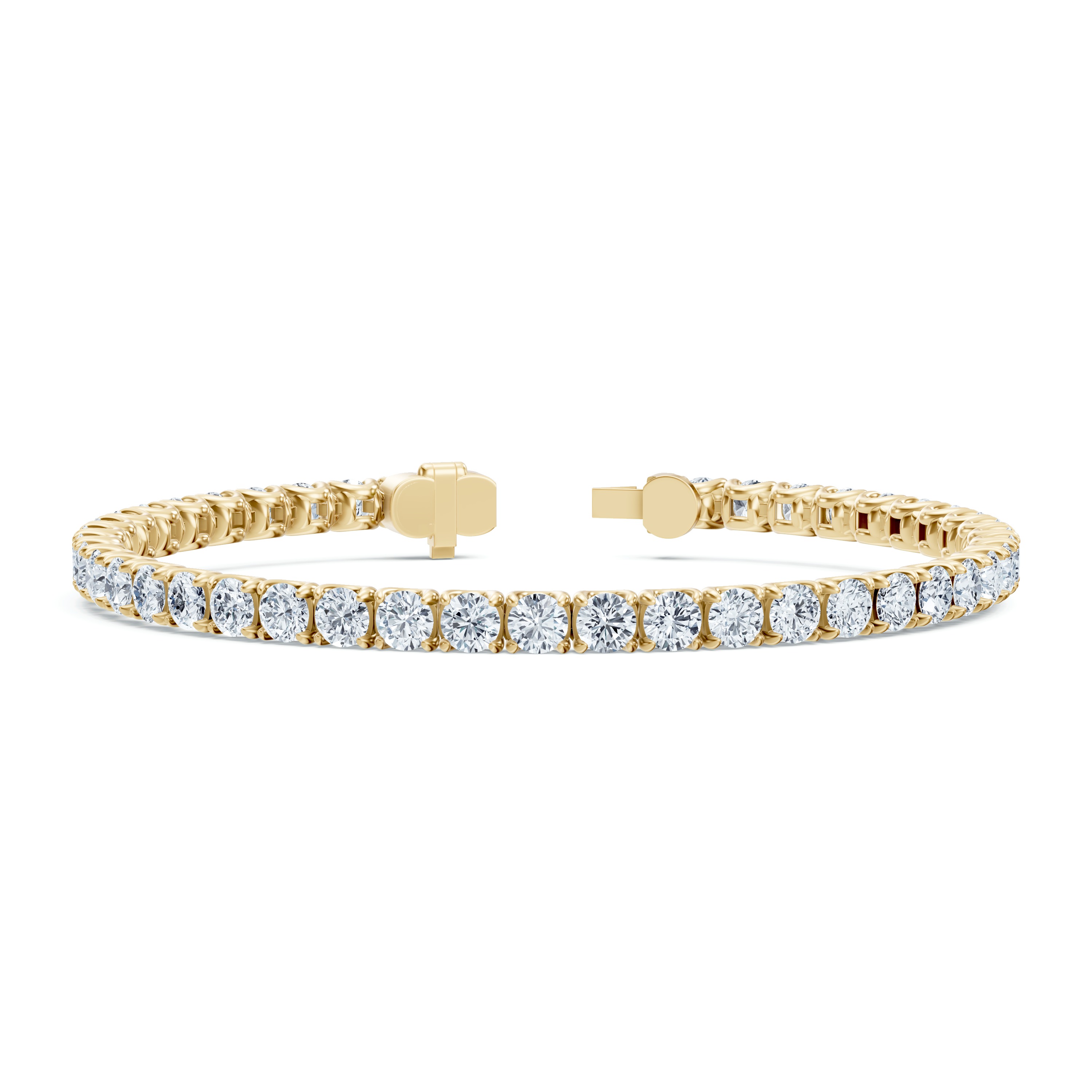 14K Yellow Gold U-Prong Lab Diamond Tennis Bracelet (8.50 ct. tw.) - 6.5 In.
