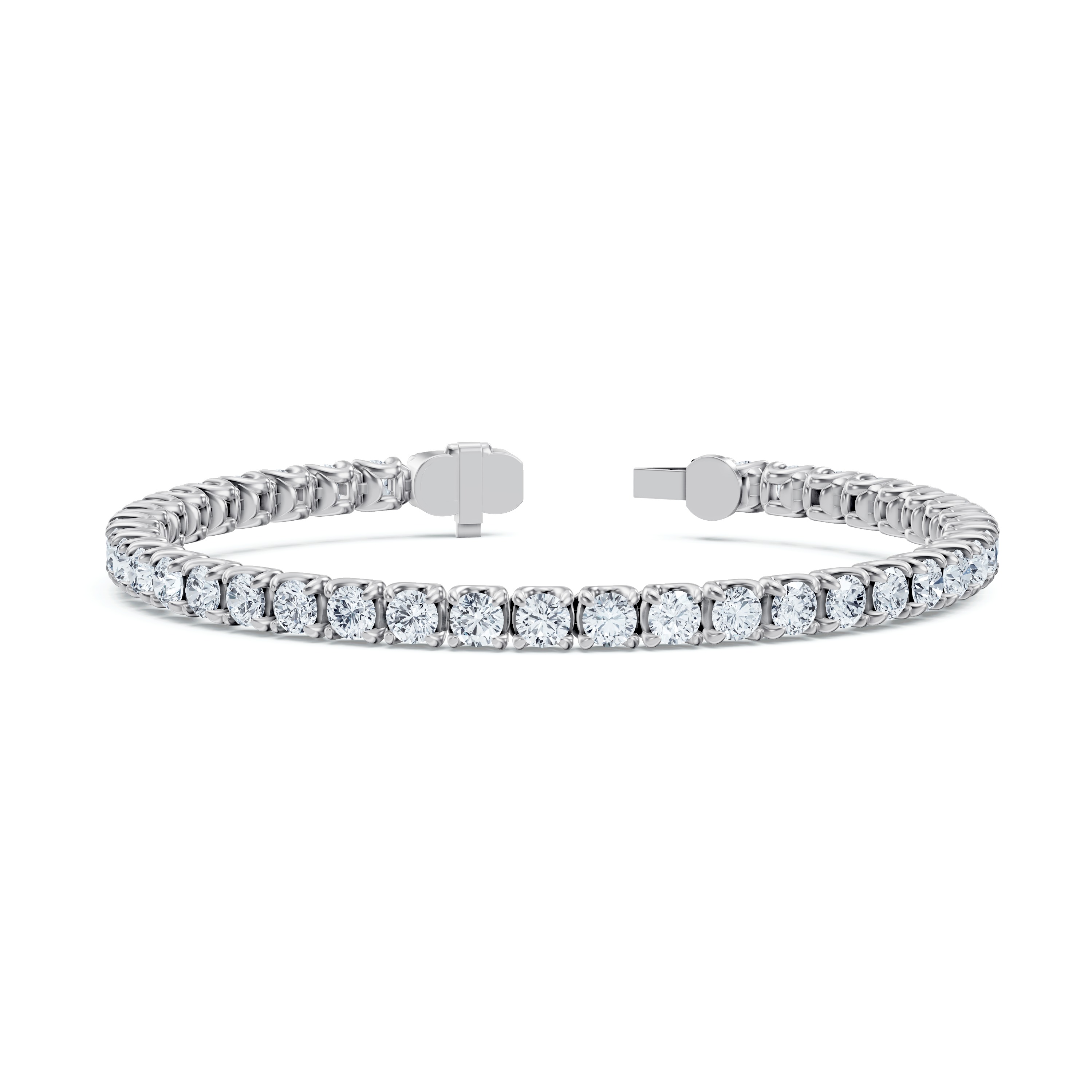 14K White Gold U-Prong Lab Diamond Tennis Bracelet (10.00 ct. tw.) - 7 In.