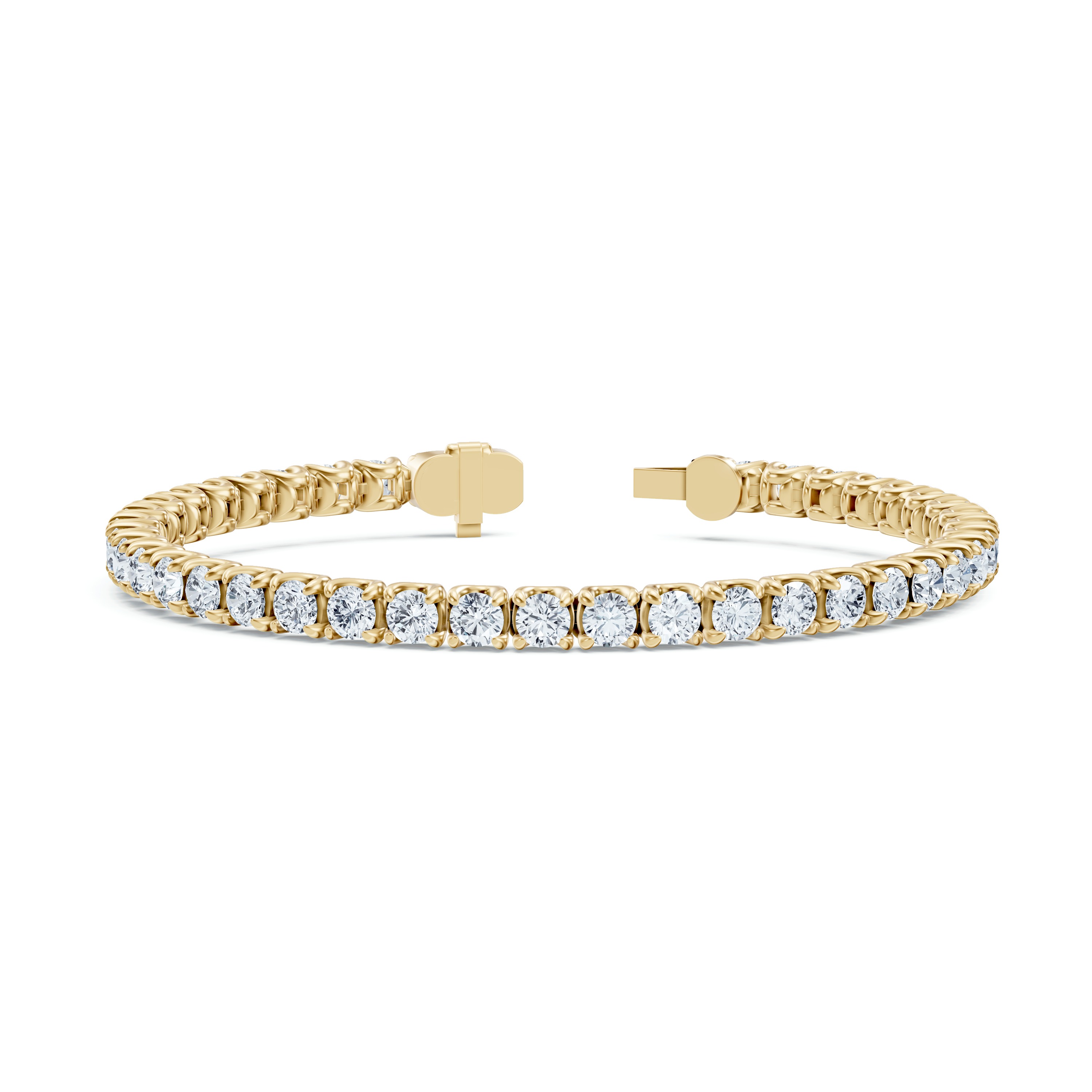 14K Yellow Gold U-Prong Lab Diamond Tennis Bracelet (11.80 ct. tw.) - 8 In.