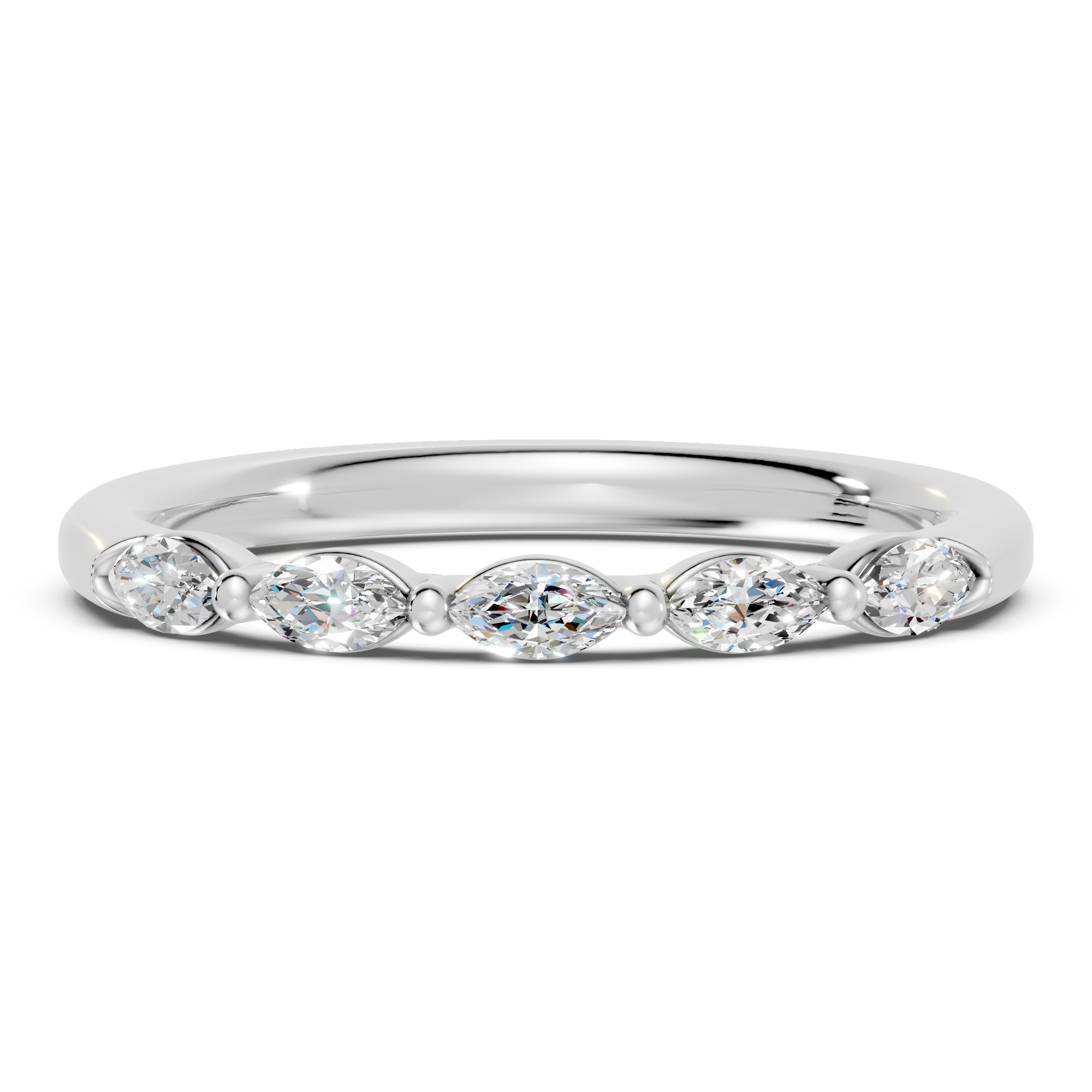 Marquise Five-Stone Lab Diamond Band (0.50 ct tw)