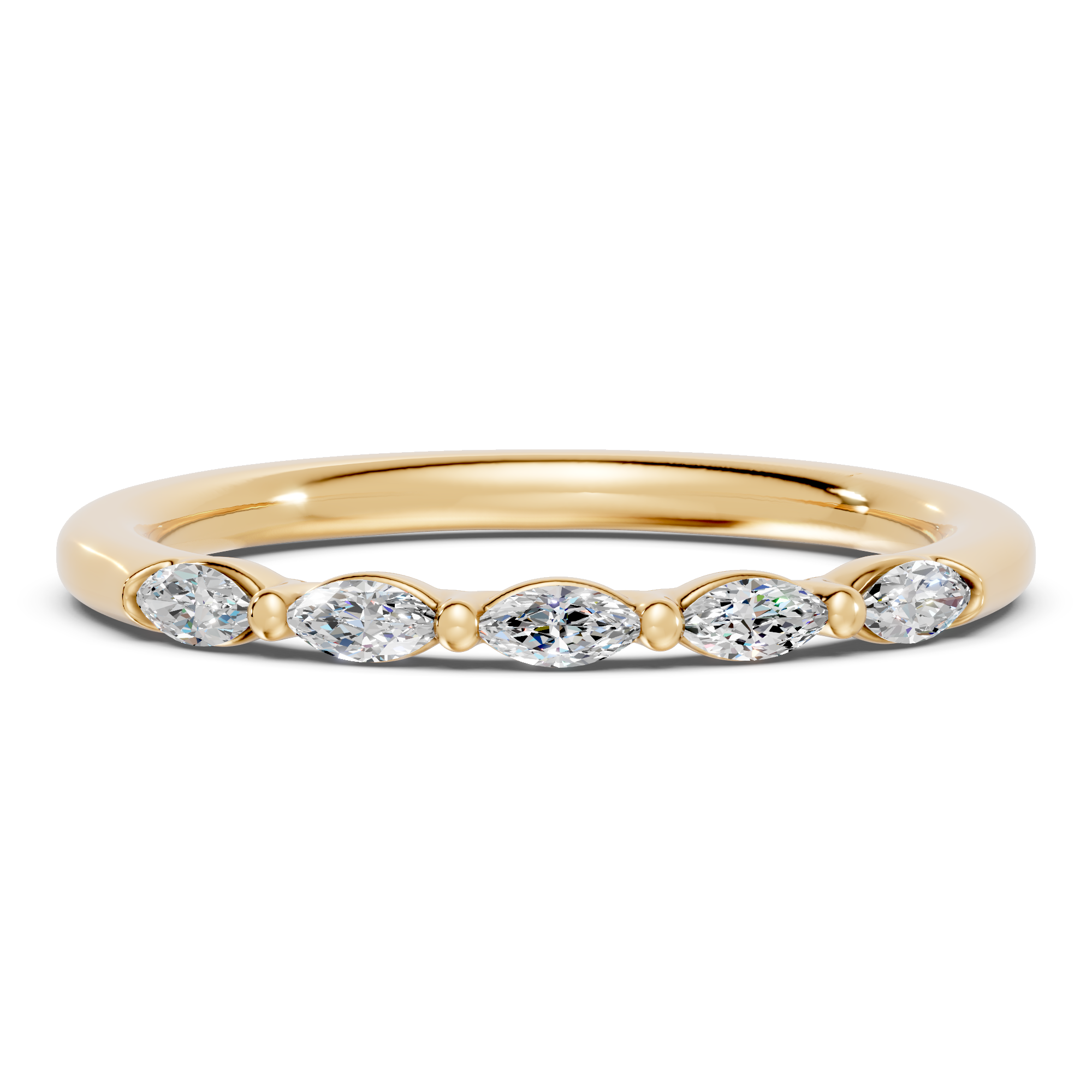 Marquise Five-Stone Lab Diamond Band (0.25 ct tw)