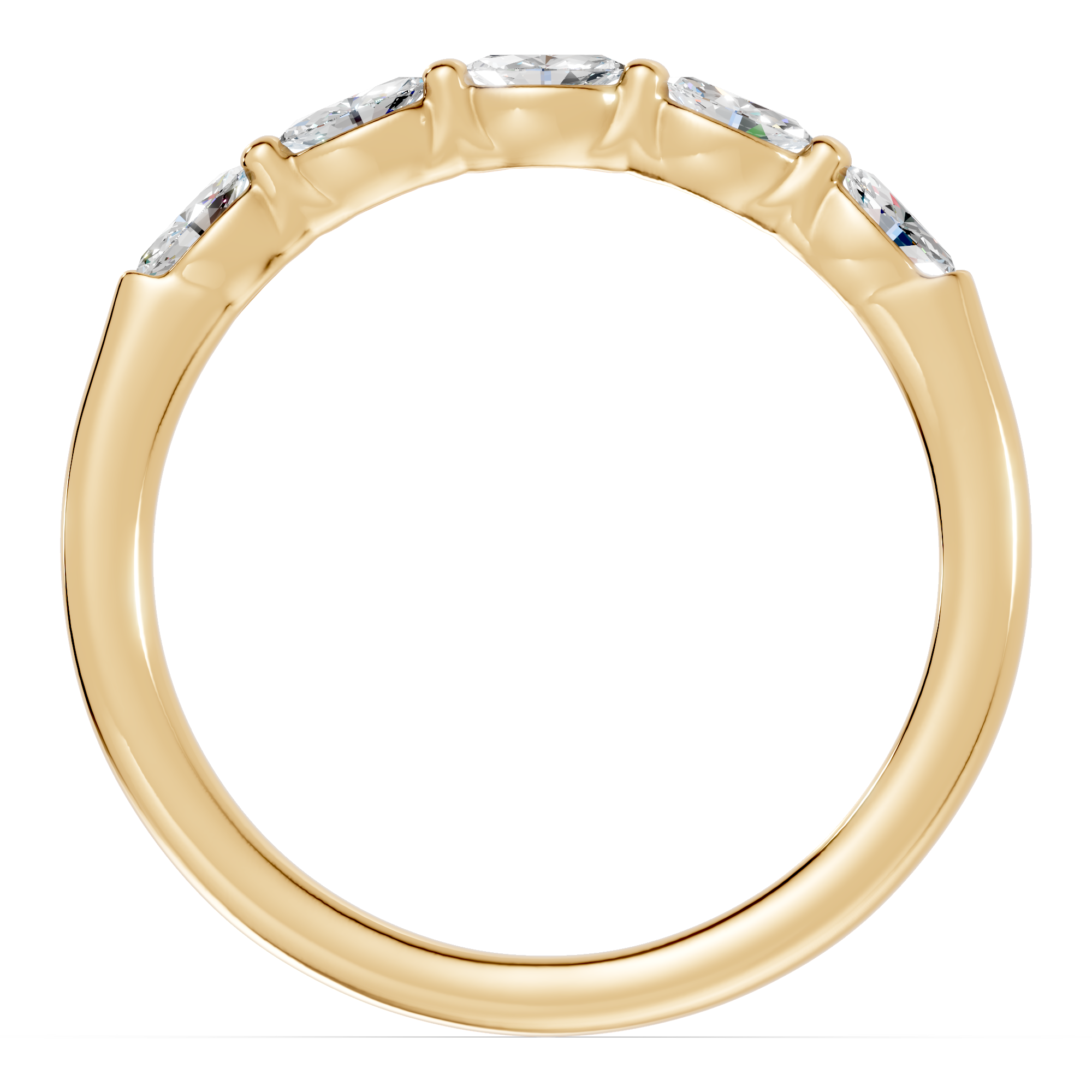 Marquise Five-Stone Lab Diamond Band (0.25 ct tw)