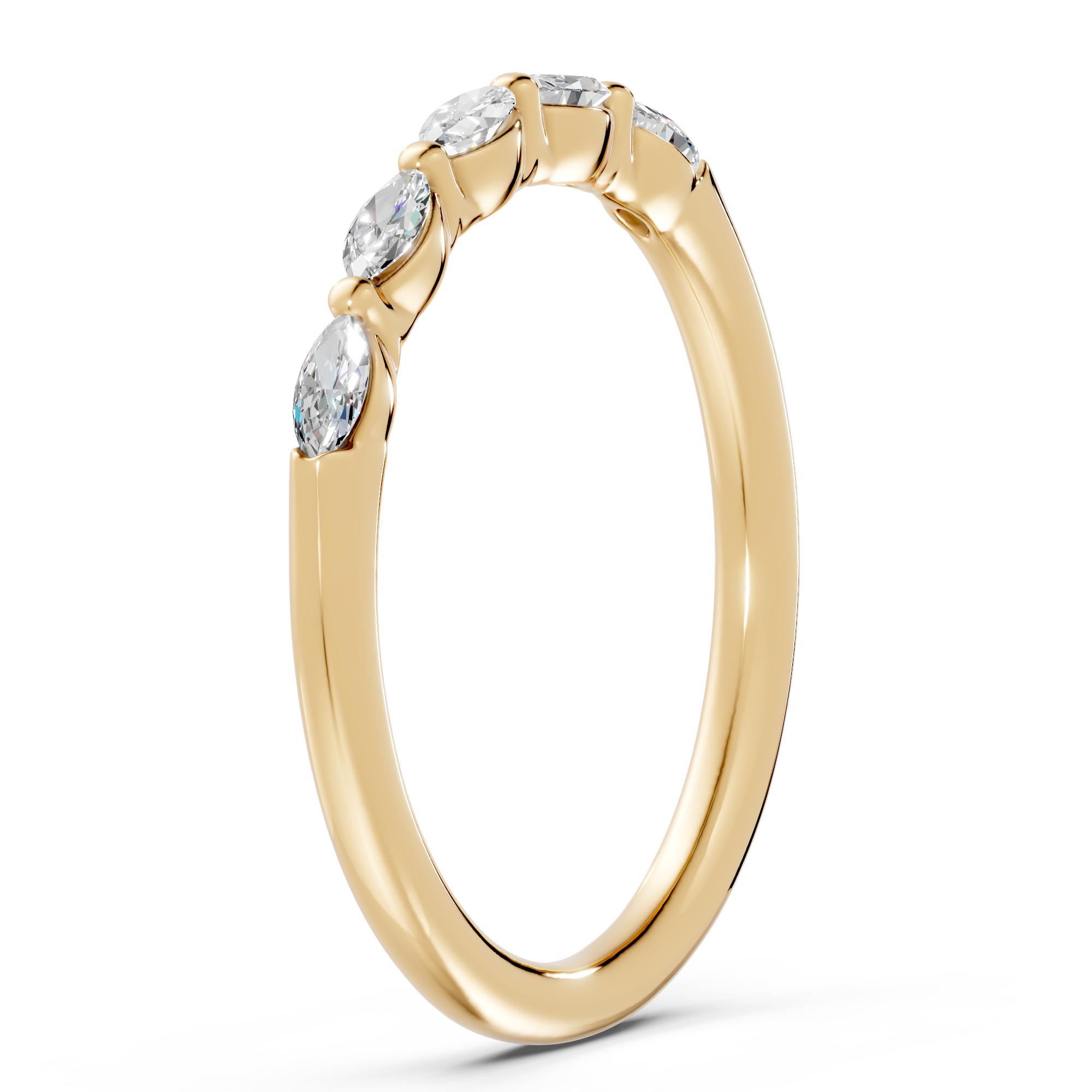 Marquise Five-Stone Lab Diamond Band (0.25 ct tw)