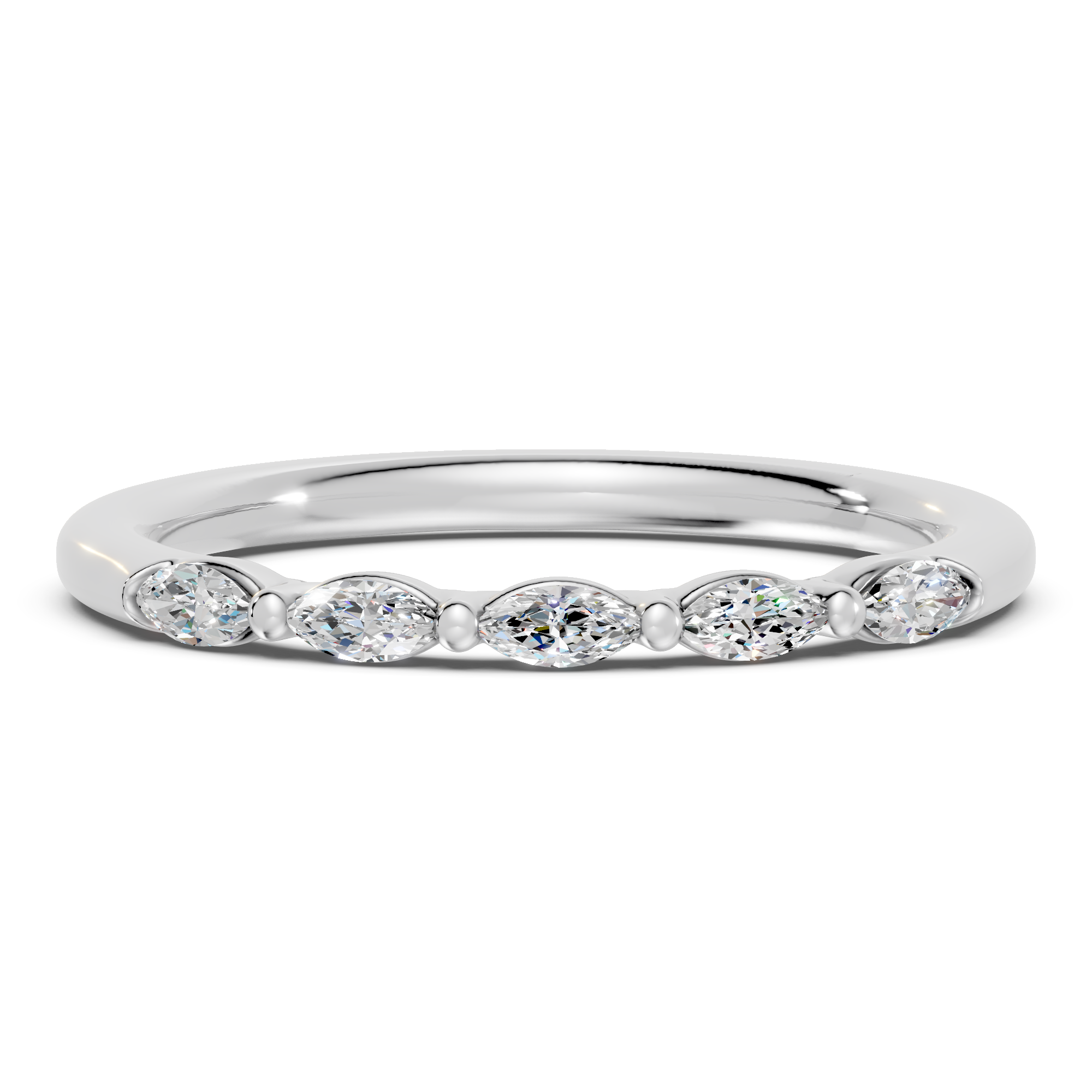 Marquise Five-Stone Lab Diamond Band (0.25 ct tw)