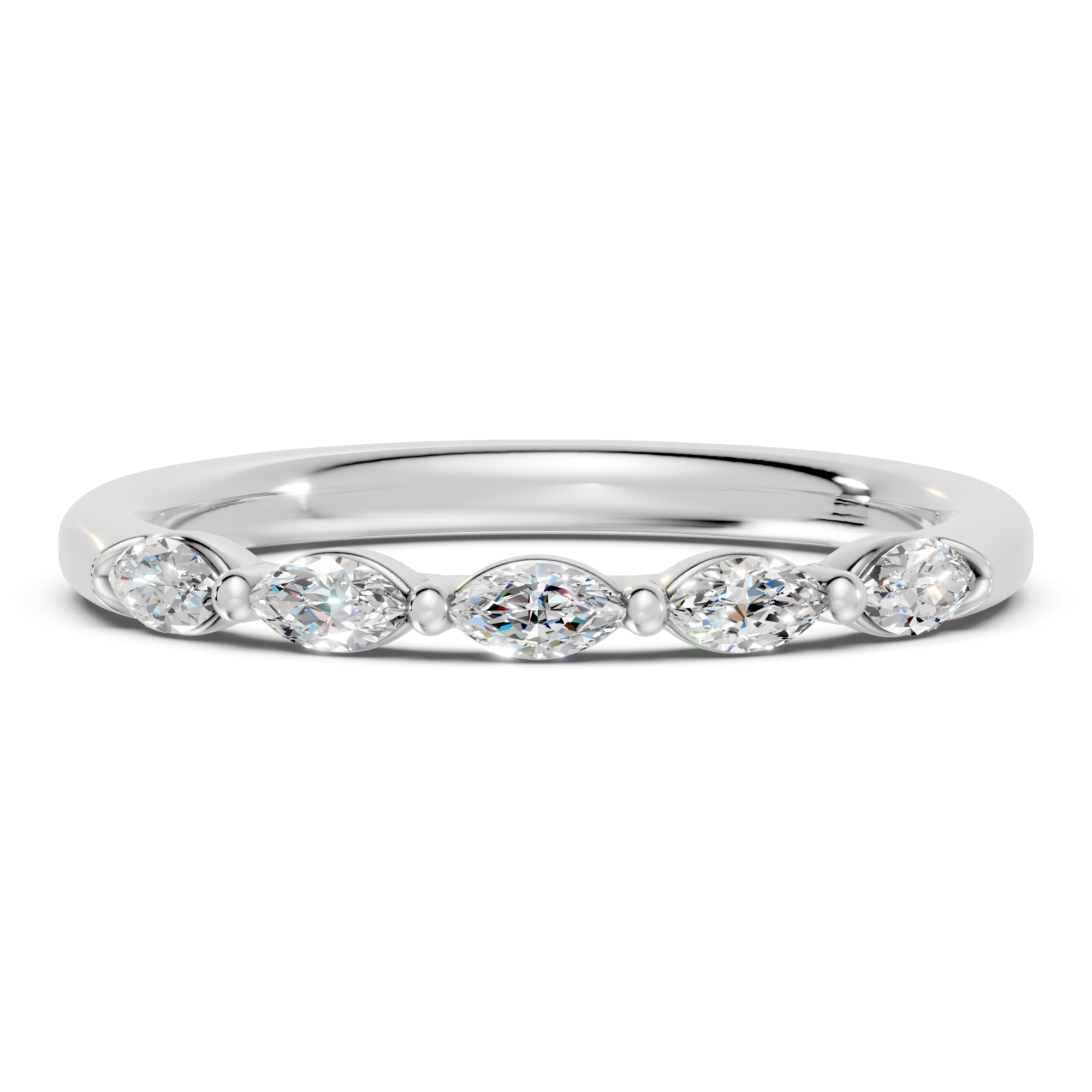 Marquise Five-Stone Lab Diamond Band (0.30 ct tw)