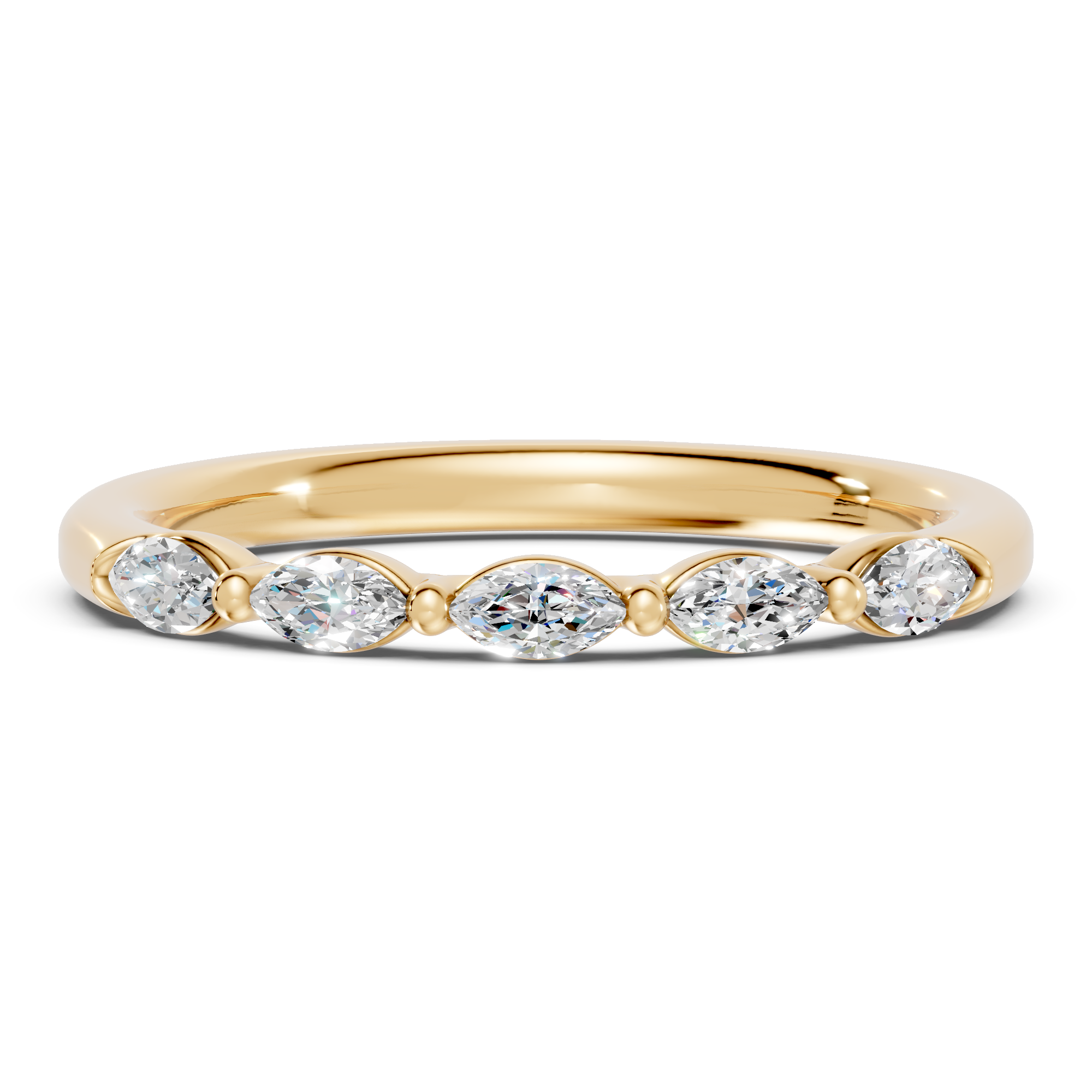 Marquise Five-Stone Lab Diamond Band (0.75 ct tw)
