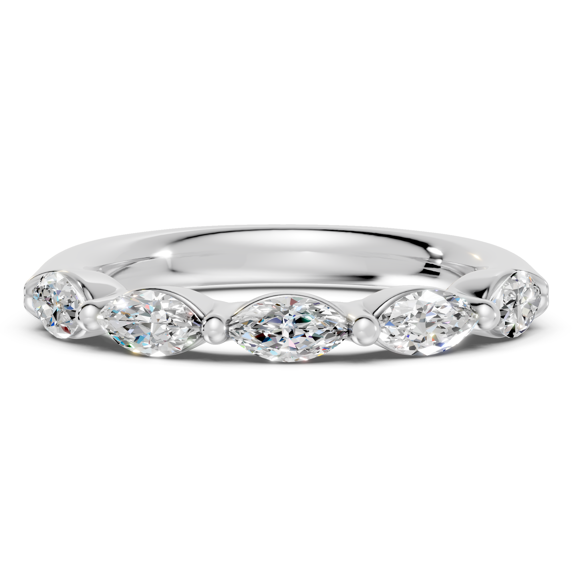 Marquise Five-Stone Lab Diamond Band (1.00 ct tw)
